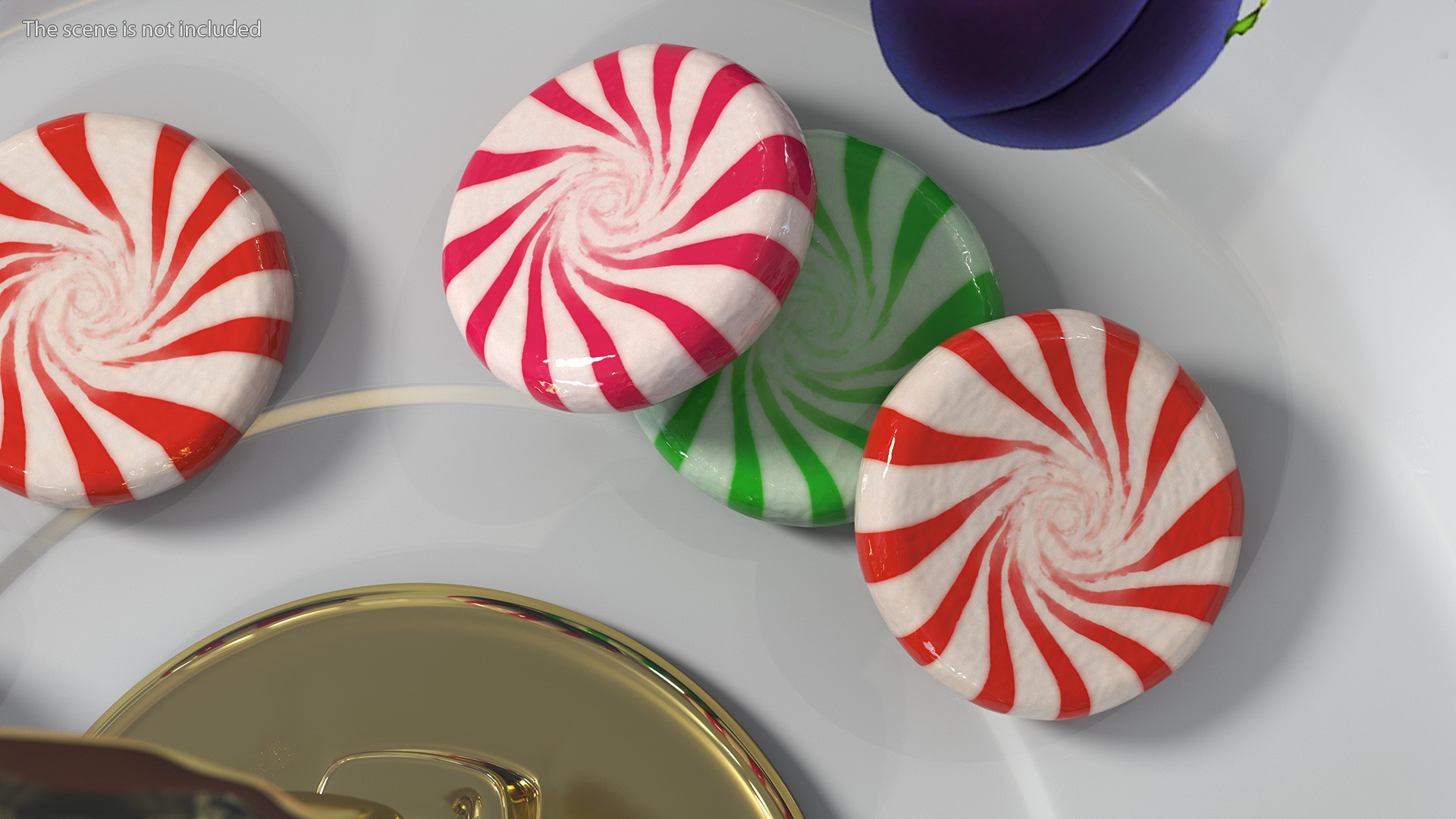 A Bunch of Round Candy 3D