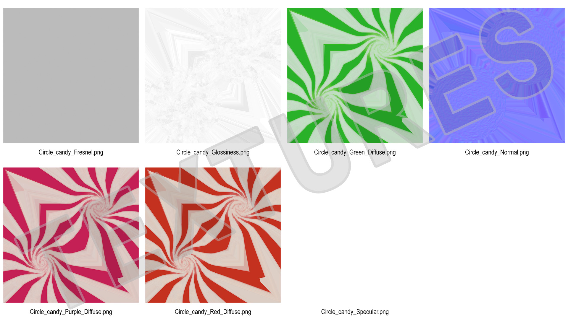 A Bunch of Round Candy 3D