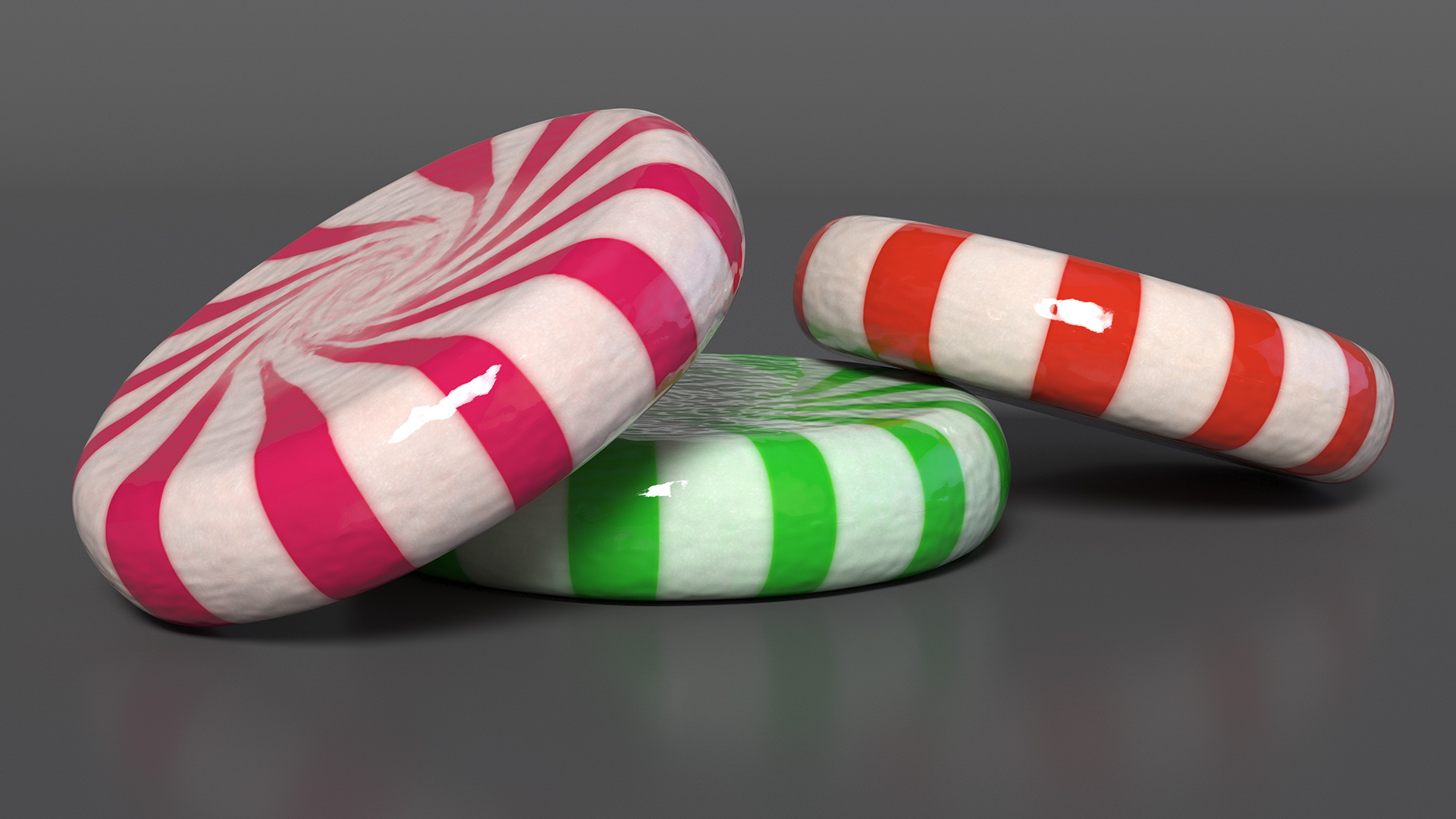 A Bunch of Round Candy 3D