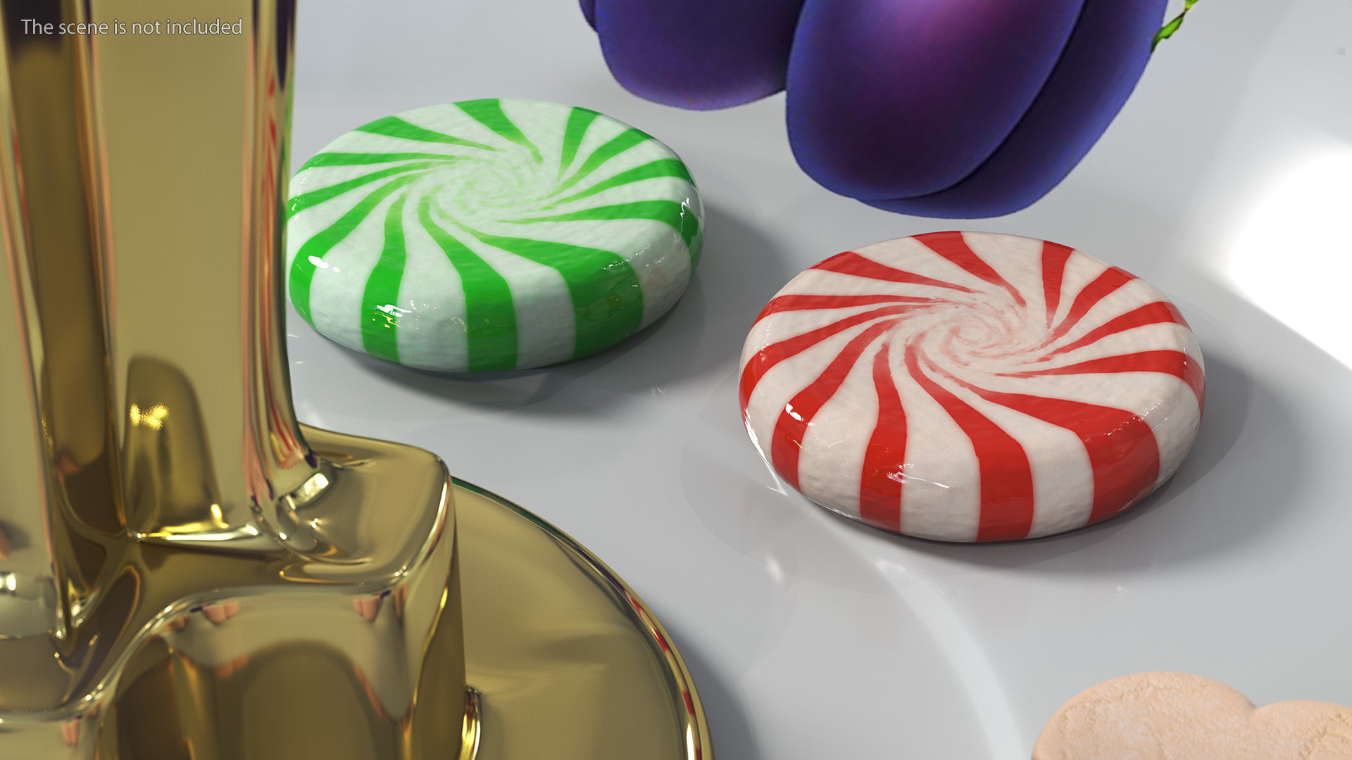 A Bunch of Round Candy 3D