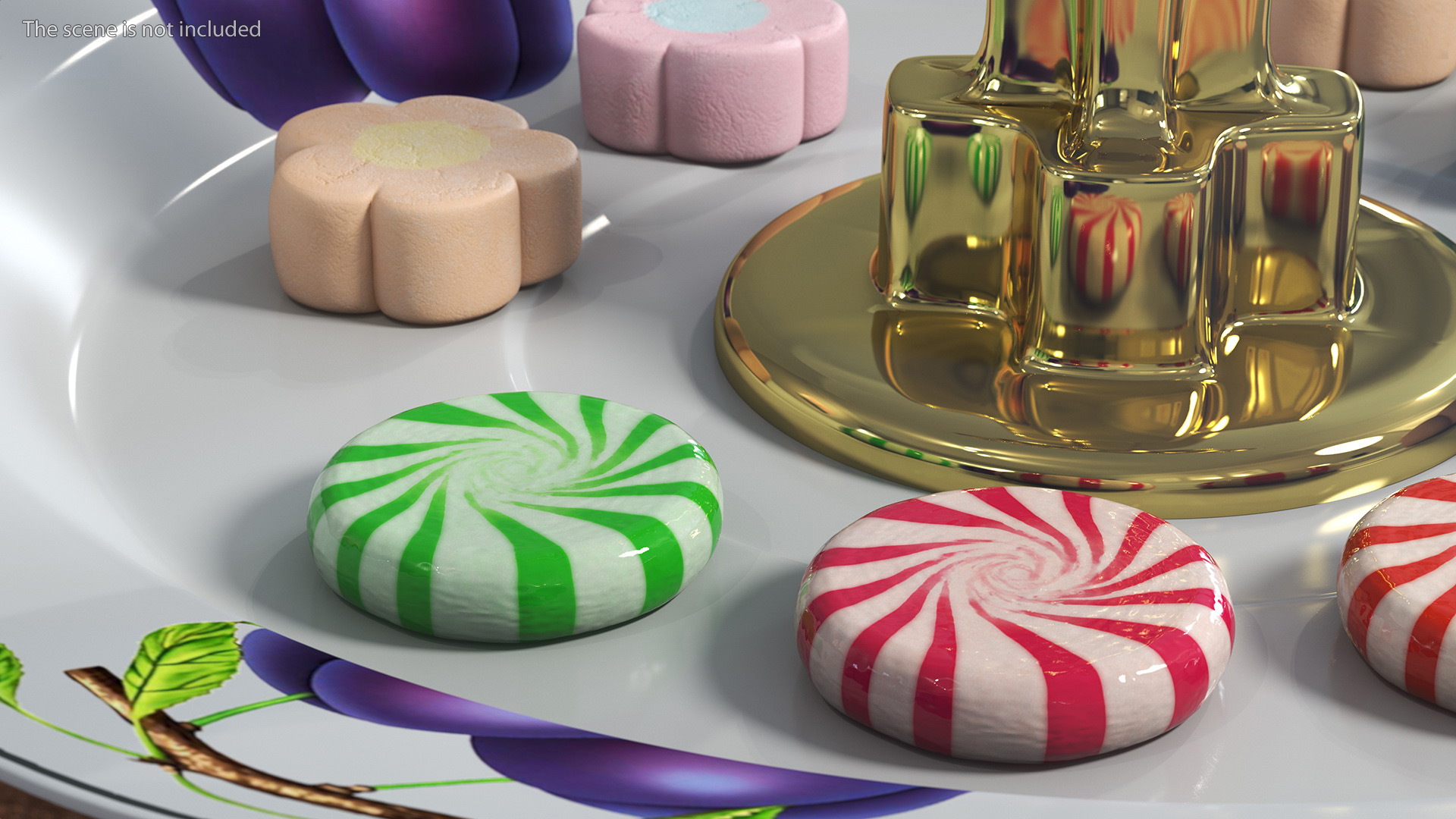 A Bunch of Round Candy 3D