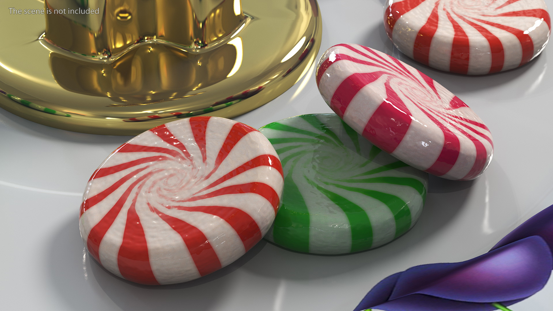 A Bunch of Round Candy 3D