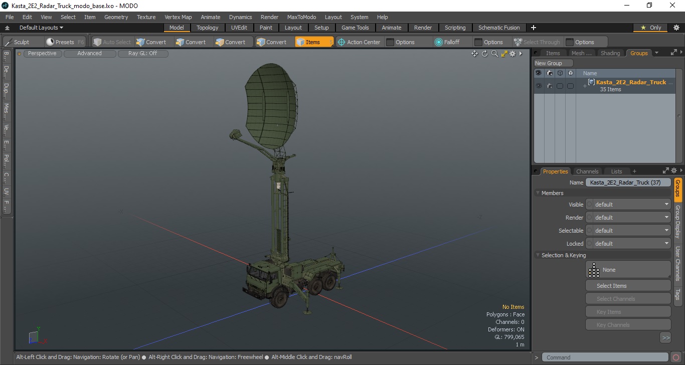 3D Kasta 2E2 Radar Truck