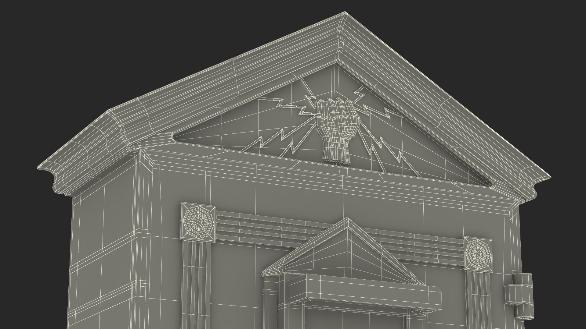3D model Vintage Gamewell Fire Alarm Station