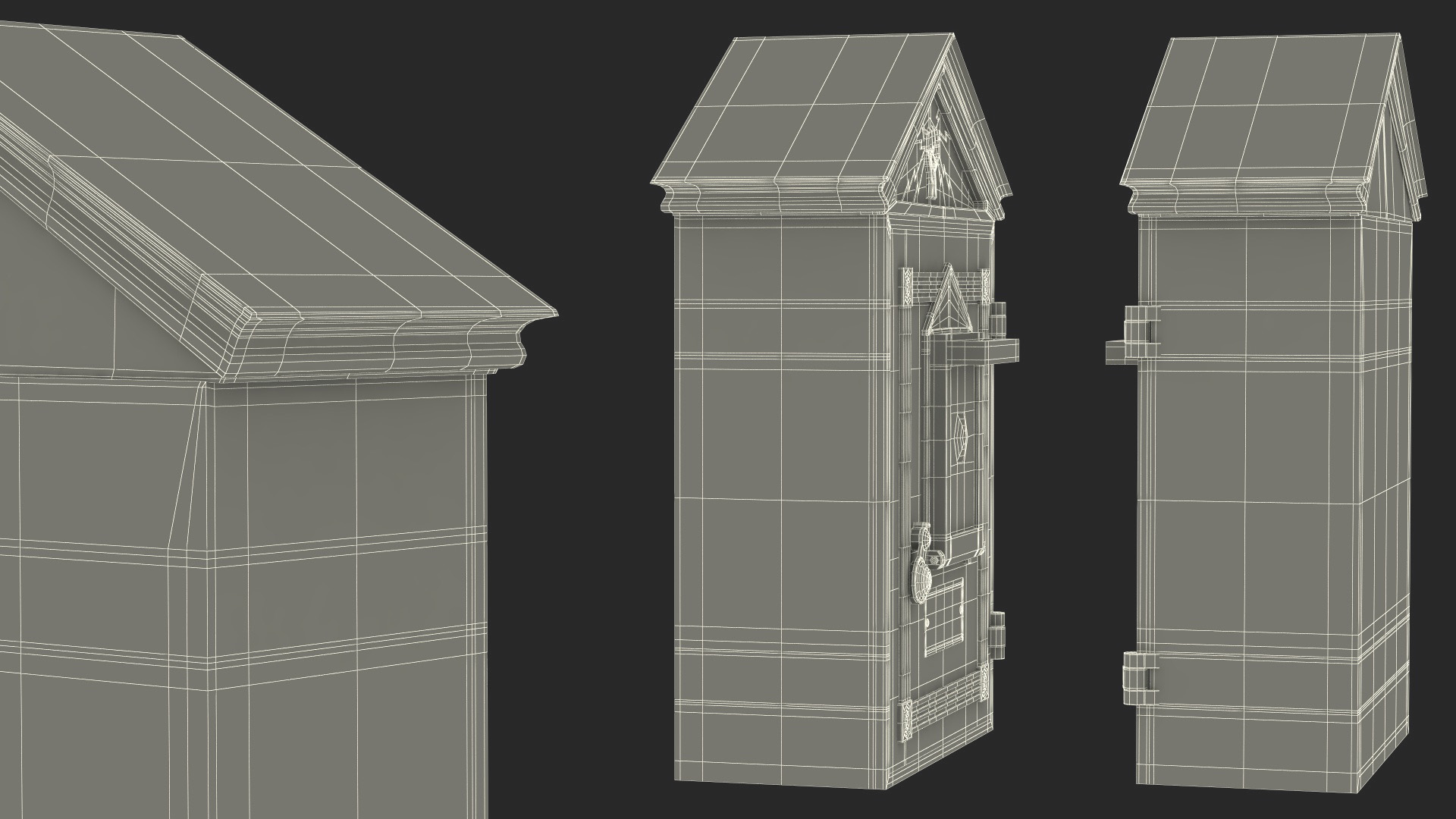 3D model Vintage Gamewell Fire Alarm Station