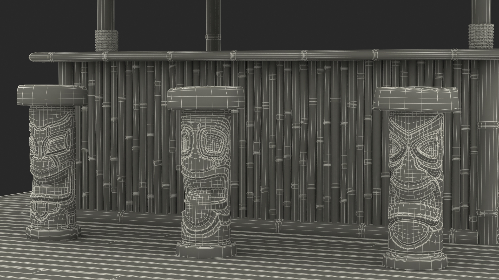 3D model Tiki Bar