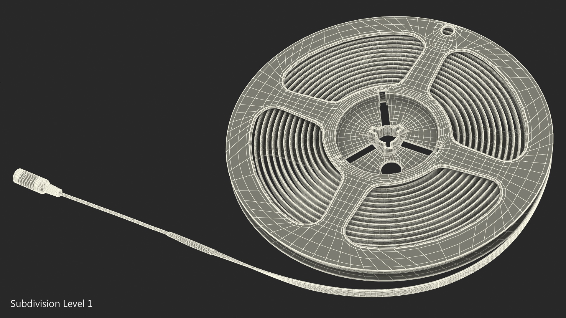 3D Tape Strip Lights Spool model
