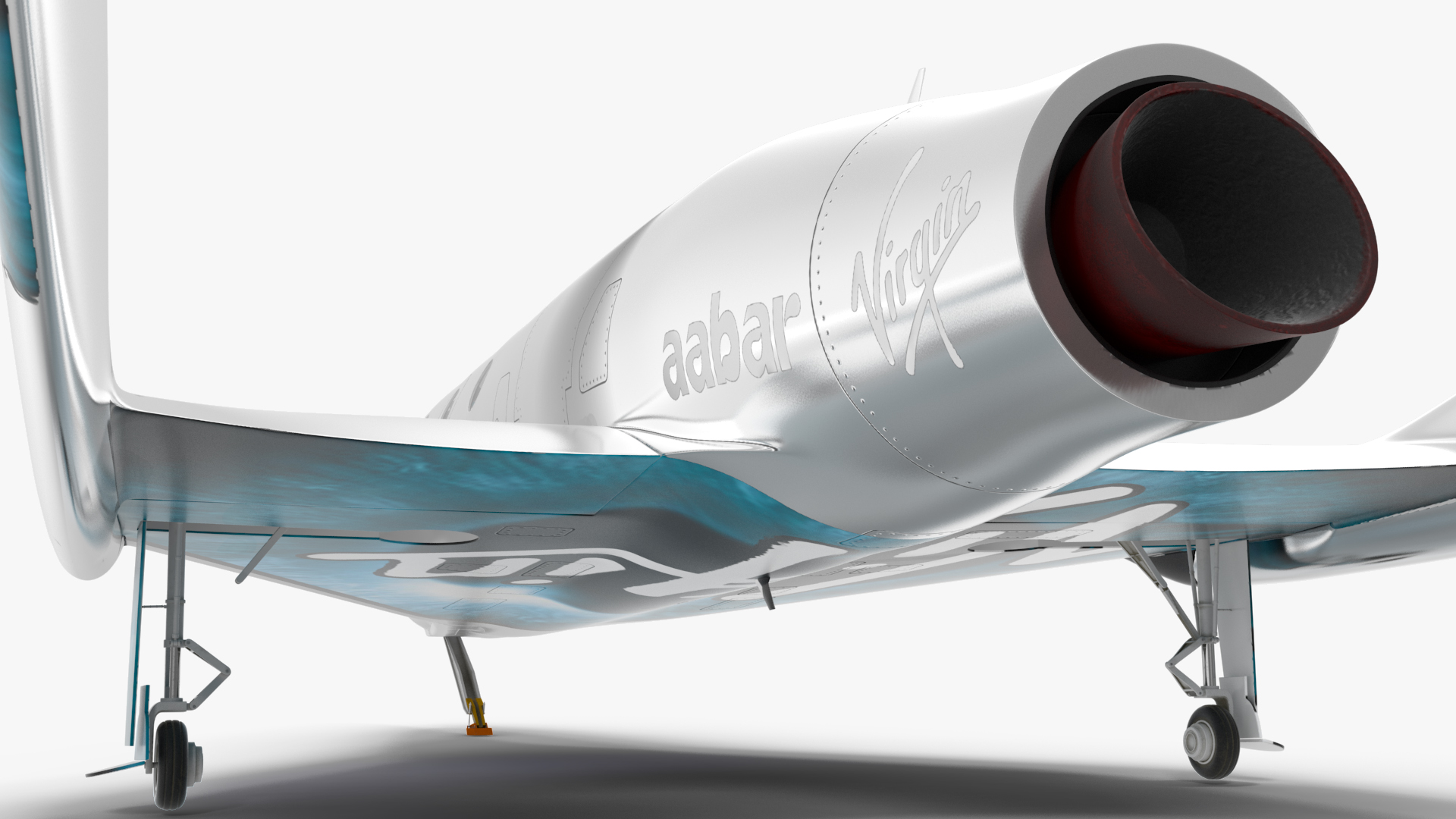 3D model VSS Unity Virgin Suborbital Spaceplane Rigged