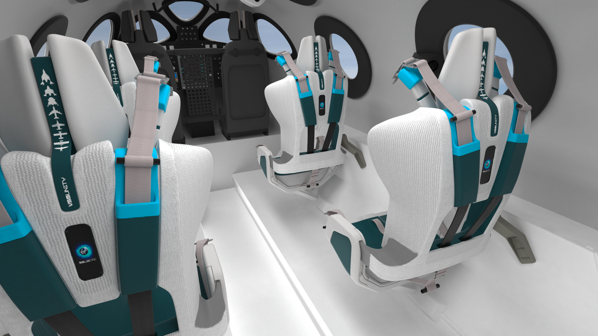 3D model VSS Unity Virgin Suborbital Spaceplane Rigged