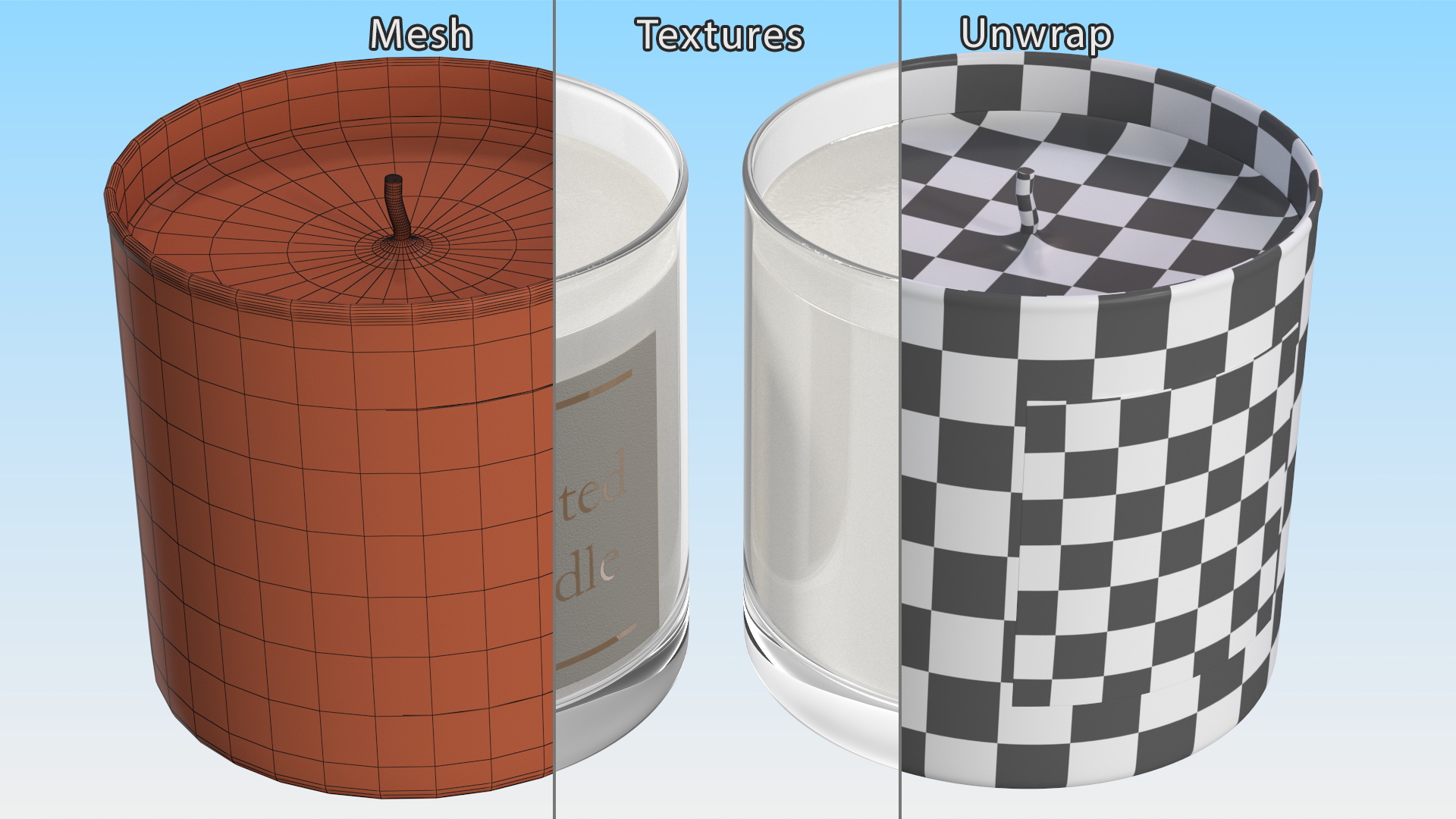 3D model Scented Candle White