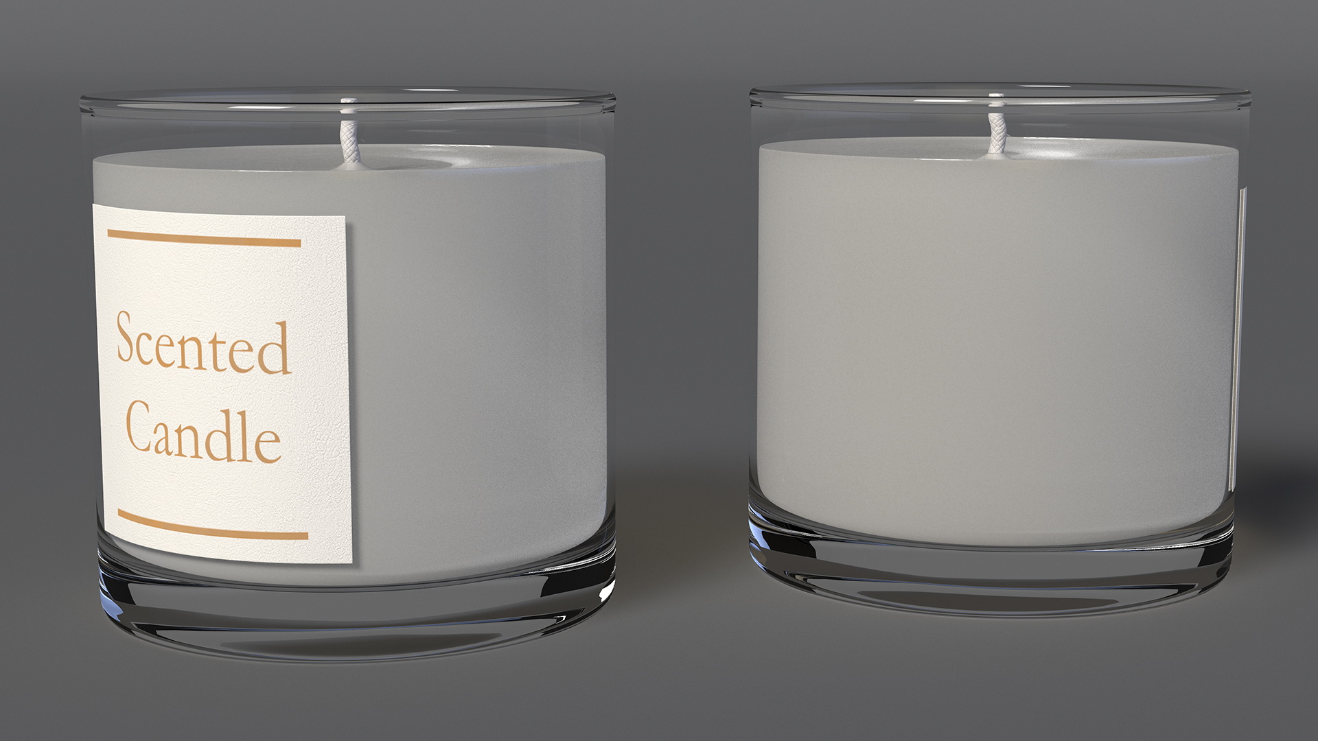 3D model Scented Candle White
