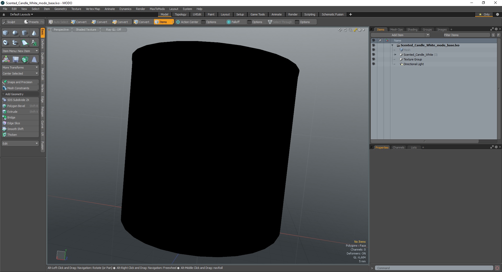 3D model Scented Candle White