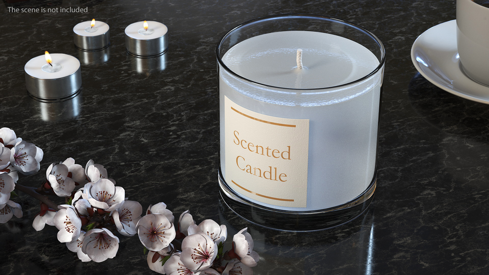 3D model Scented Candle White