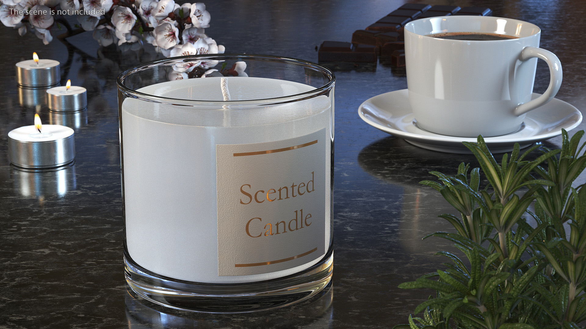 3D model Scented Candle White