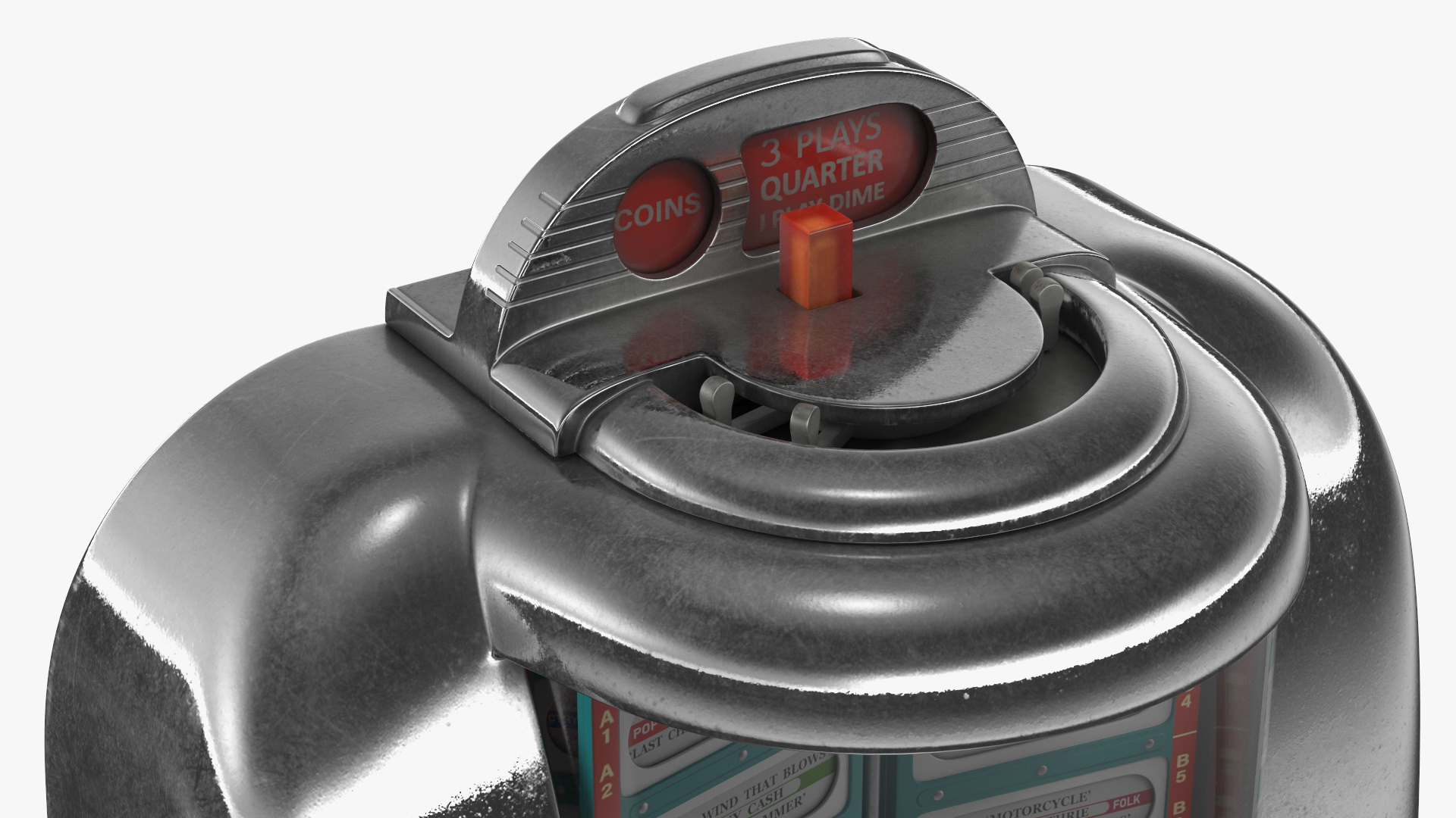 Vintage Tabletop Jukebox Seeburg Off State 3D