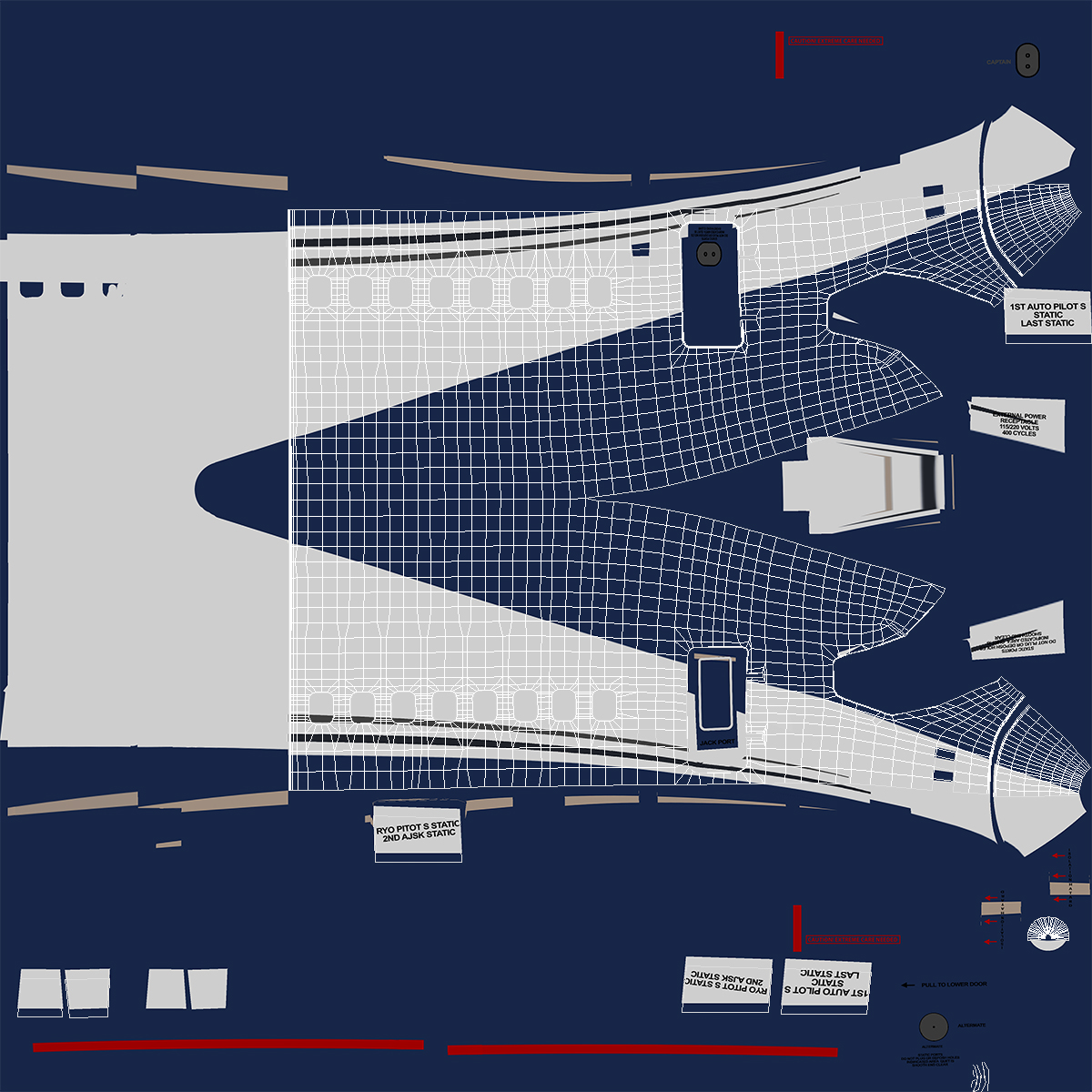 Passenger Airplane Interior 3D