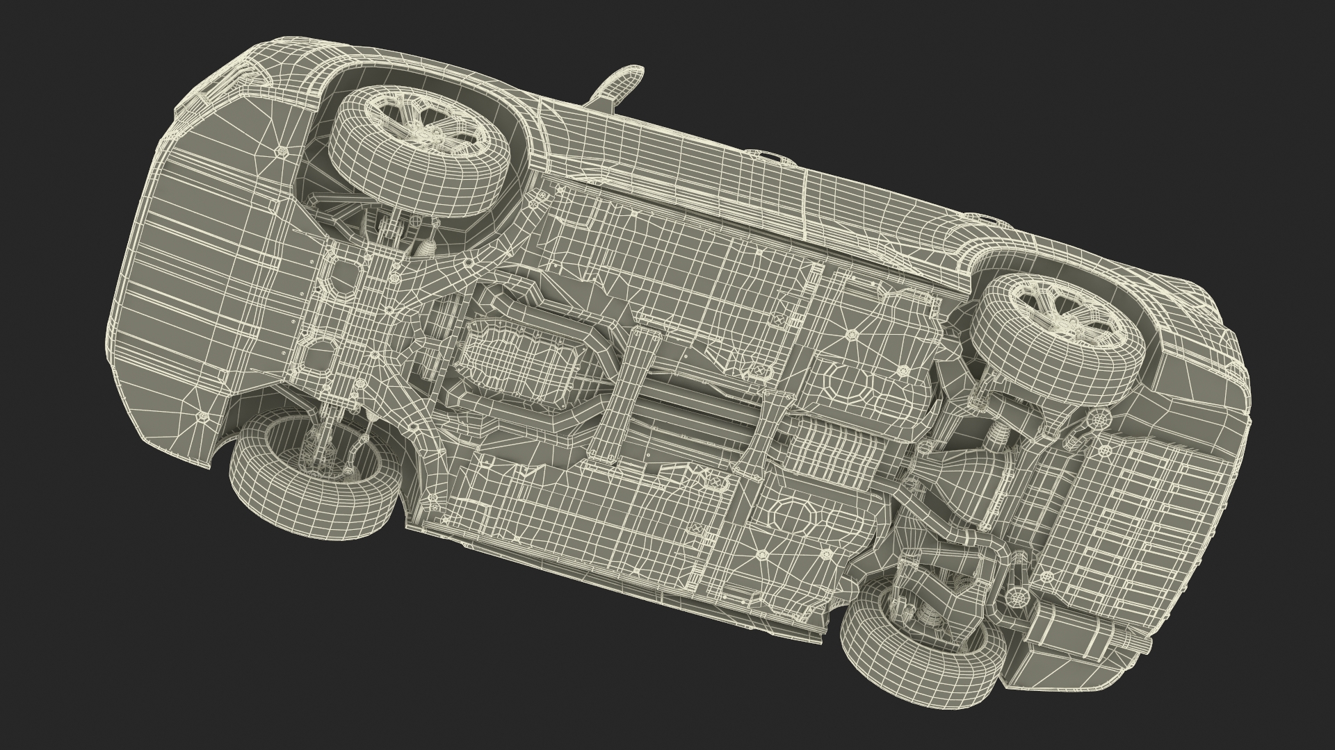 3D model Red Compact Crossover SUV