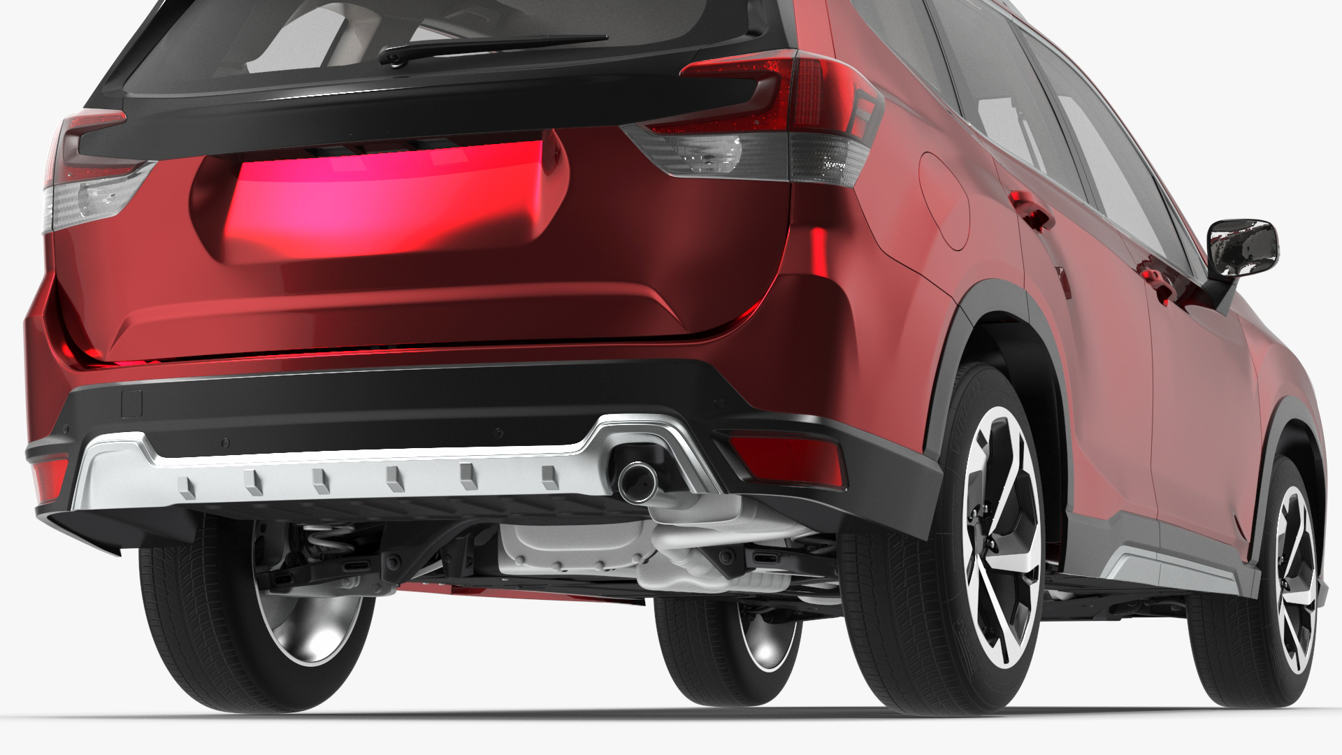 3D model Red Compact Crossover SUV