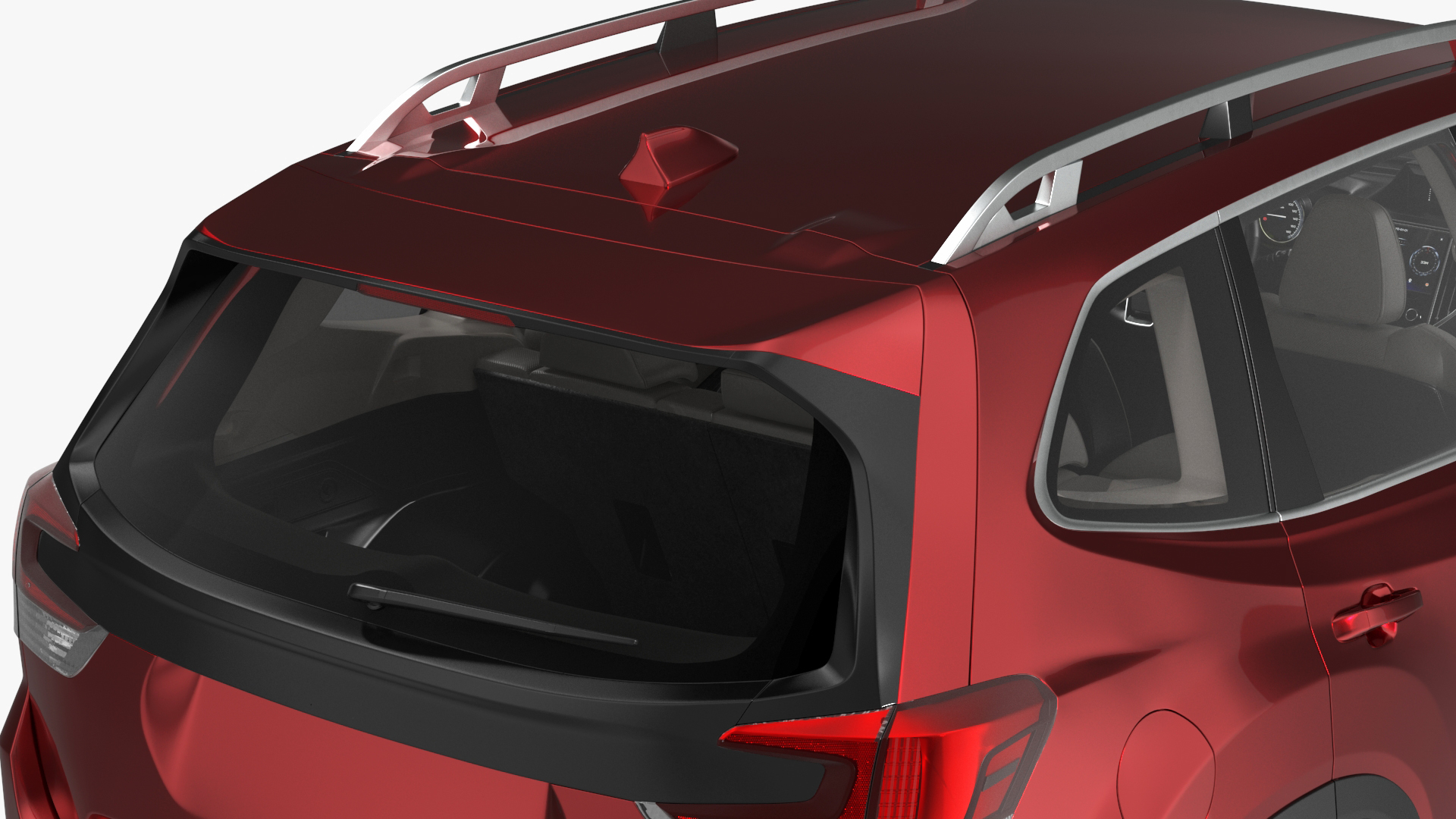 3D model Red Compact Crossover SUV