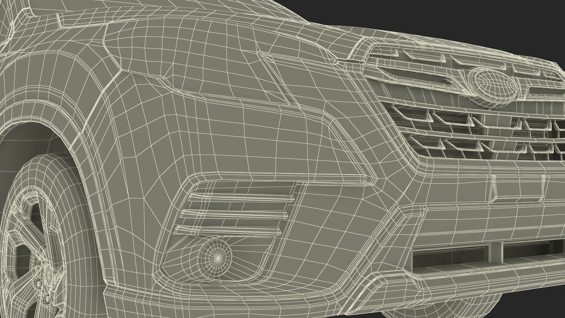 3D model Red Compact Crossover SUV