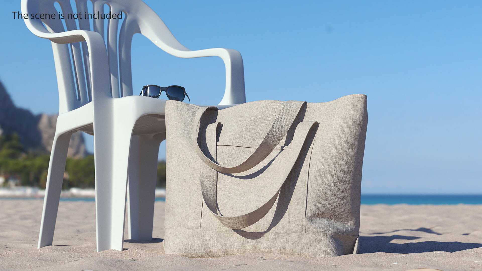 Canvas Tote Bag Standing 3D model