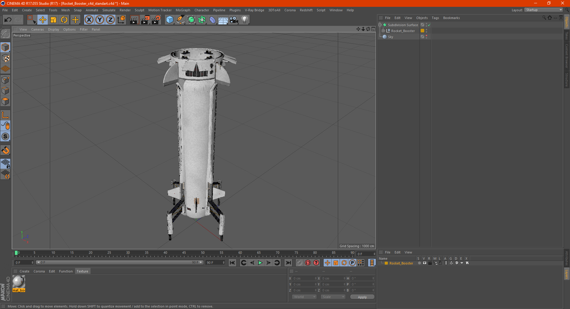 Rocket Booster 3D model