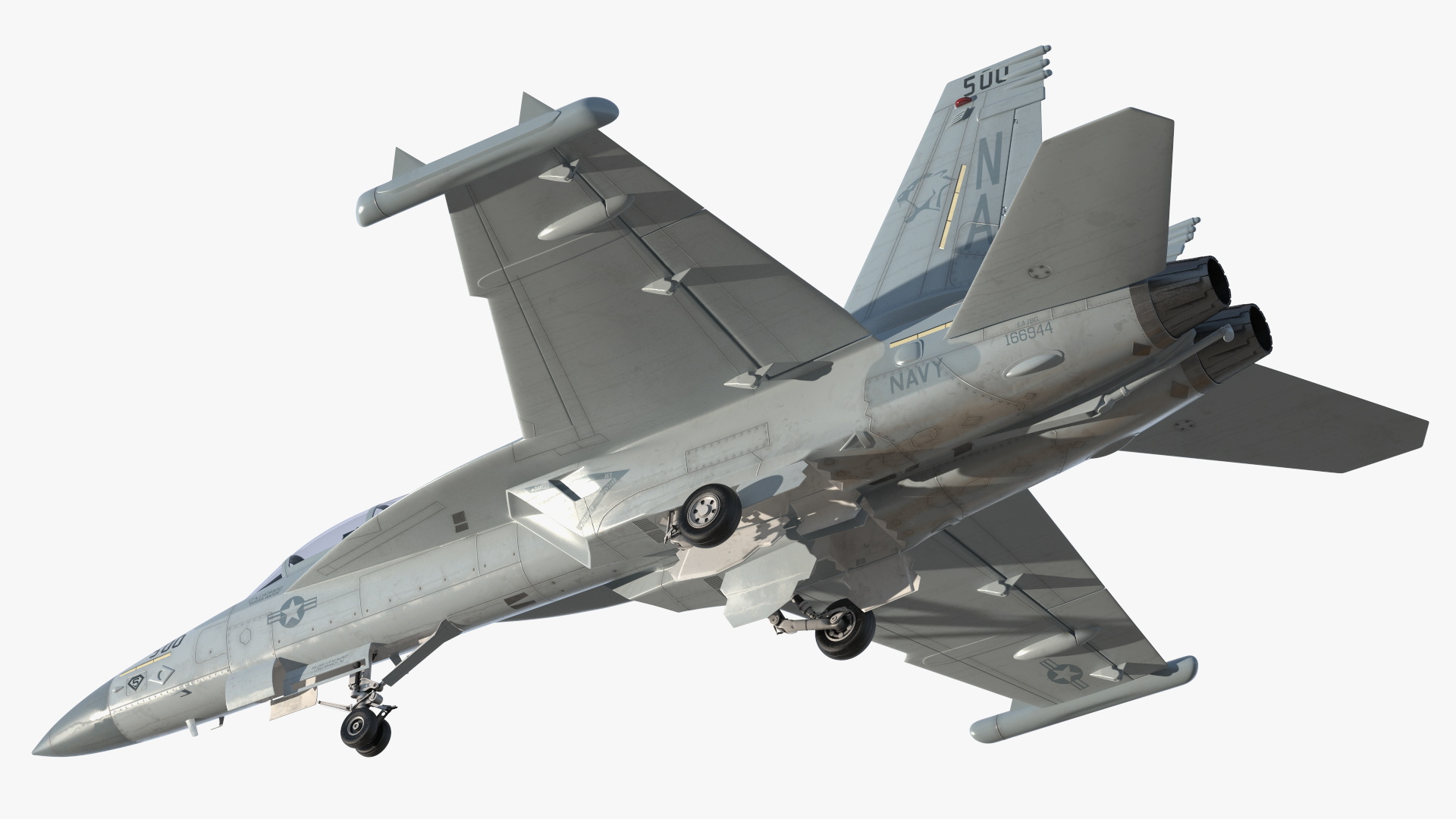 3D Aircraft Boeing EA-18G without Armament Rigged