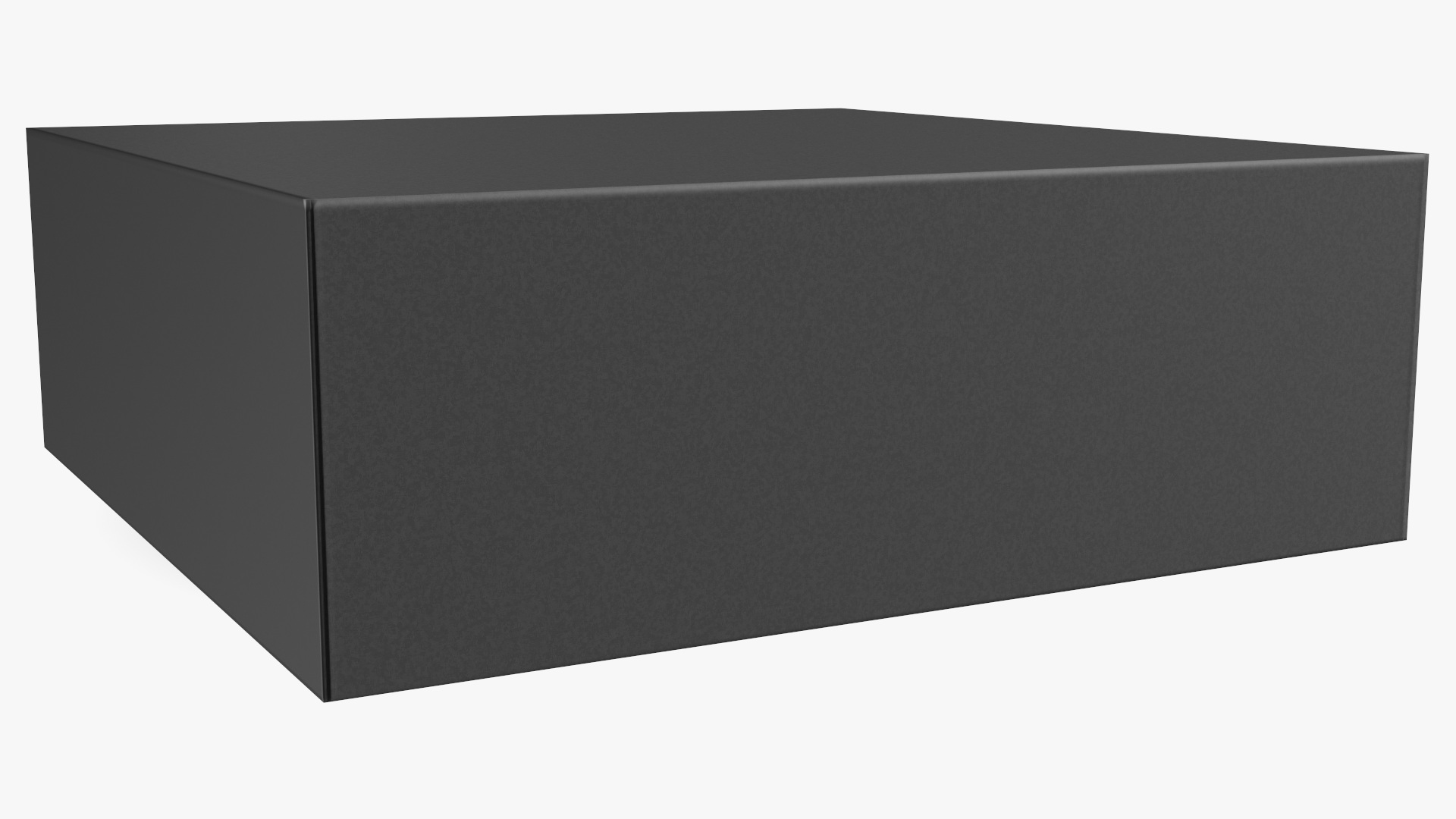 3D Square Box Black