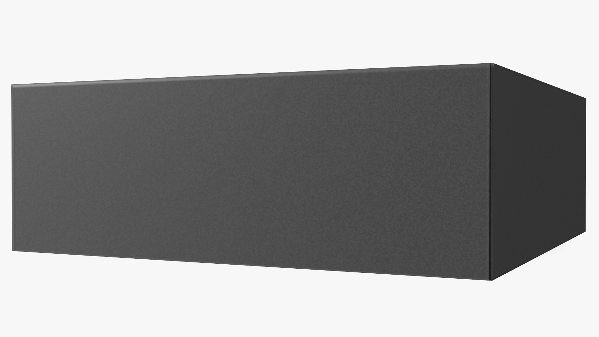 3D Square Box Black