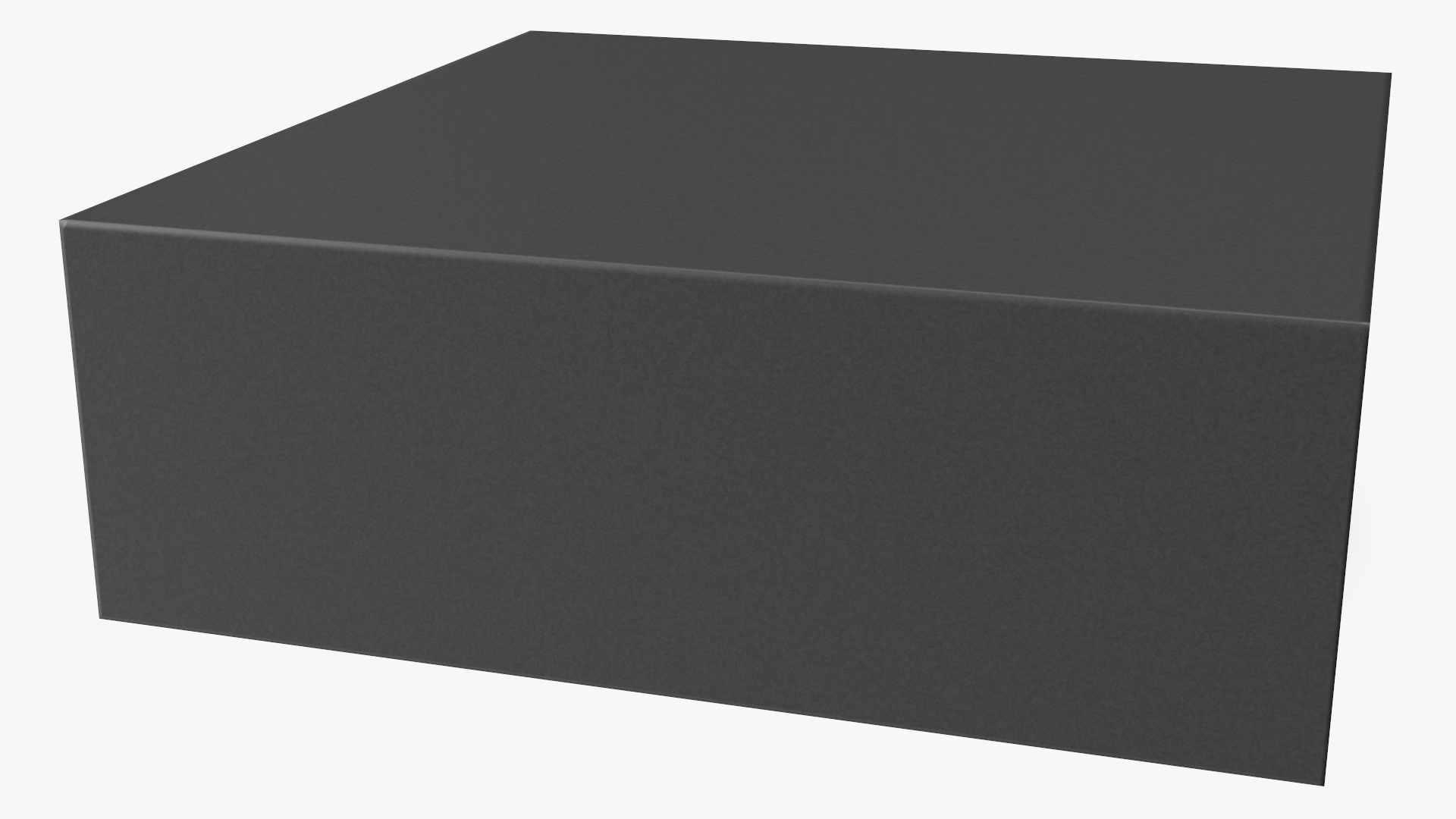 3D Square Box Black