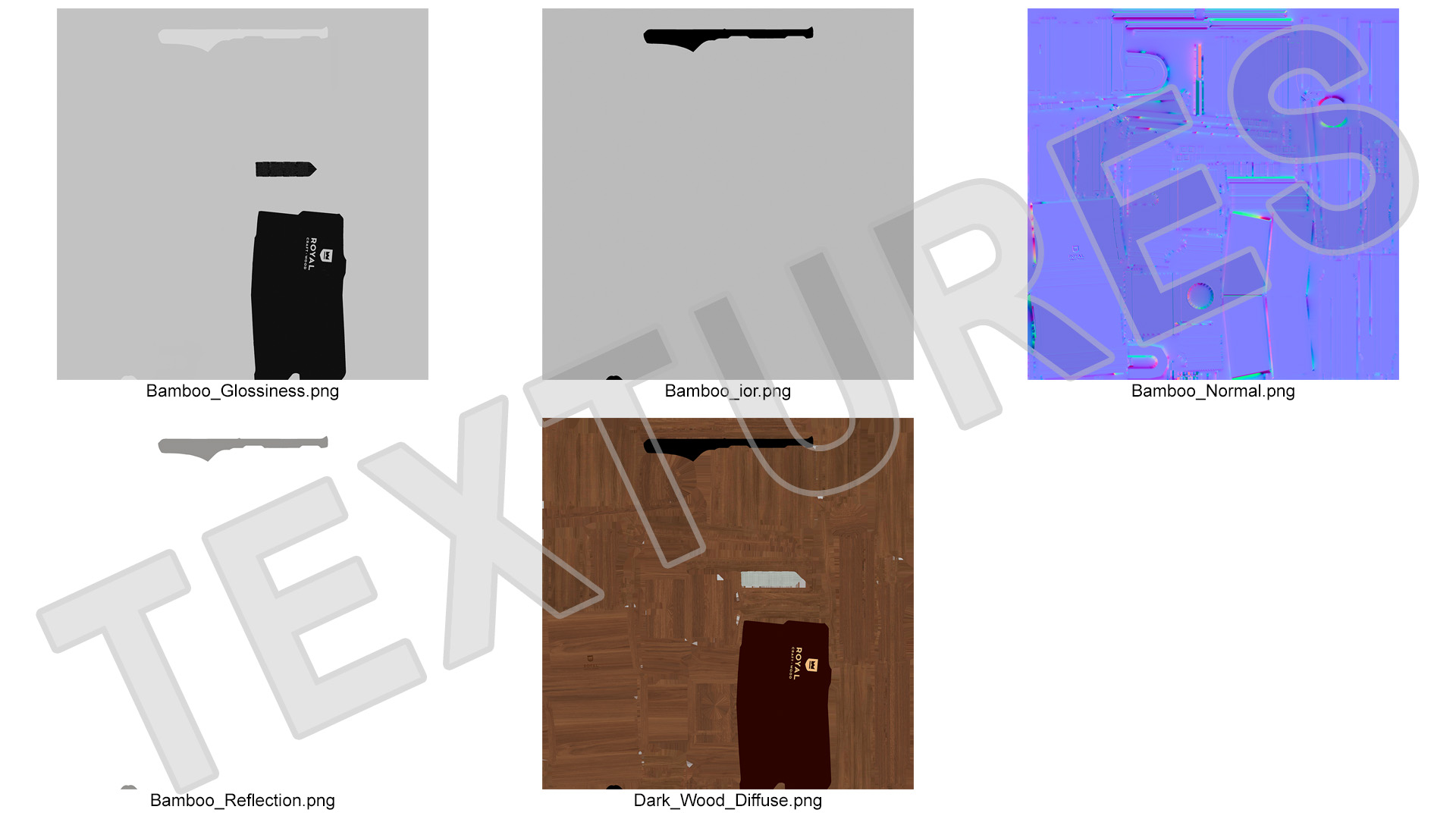 3D model Bath Caddy Tray Dark Wood