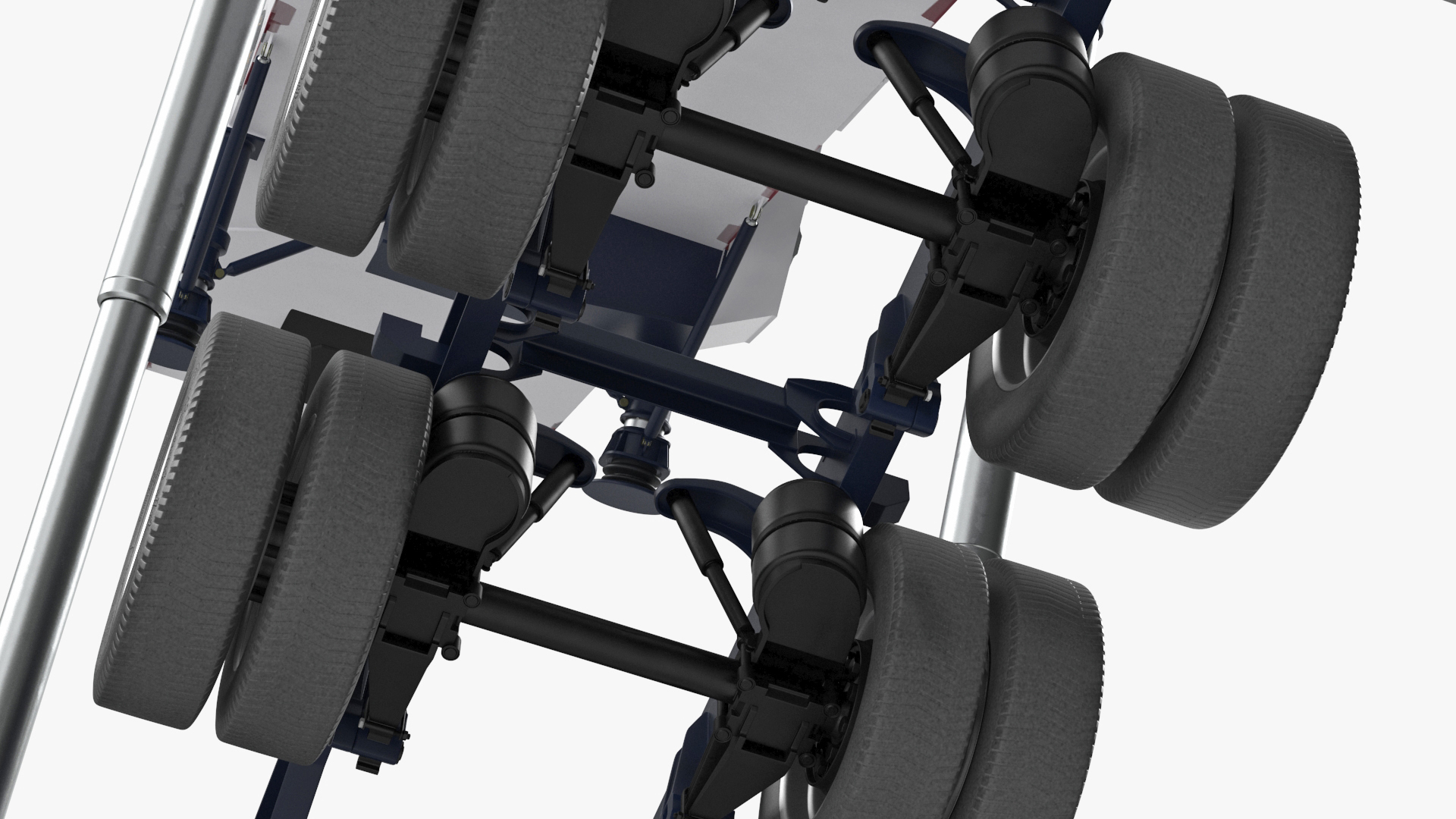 3D model Transporter Erector Loader with Raised Elevated Trailer