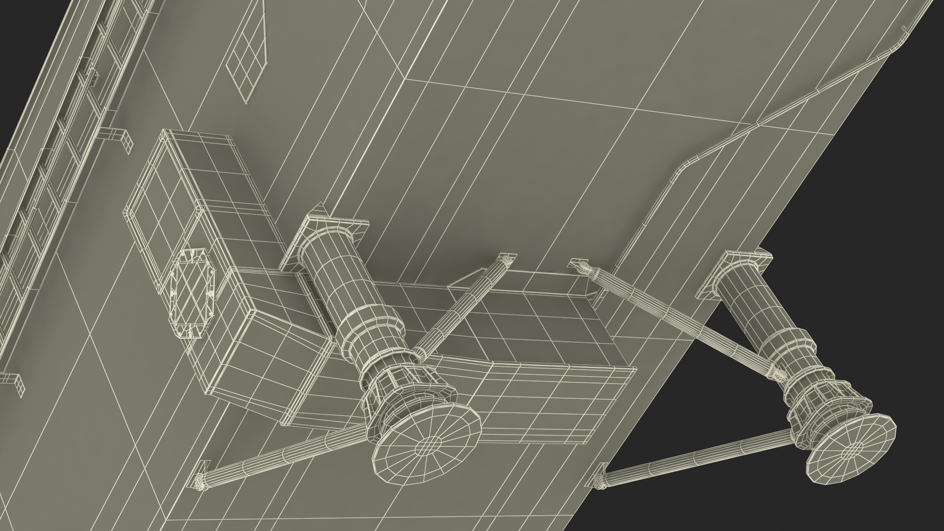 3D model Transporter Erector Loader with Raised Elevated Trailer
