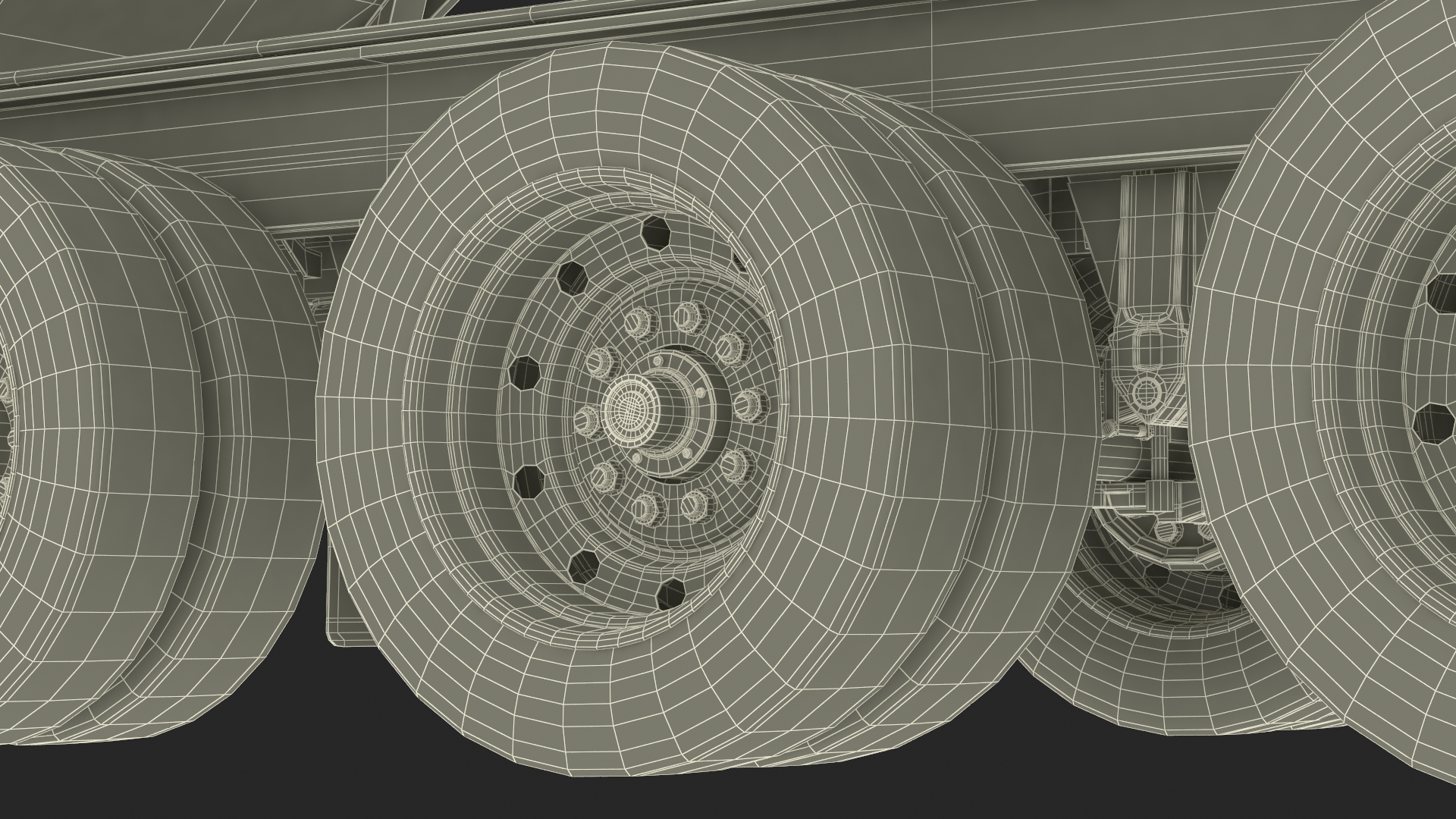 3D model Transporter Erector Loader with Raised Elevated Trailer