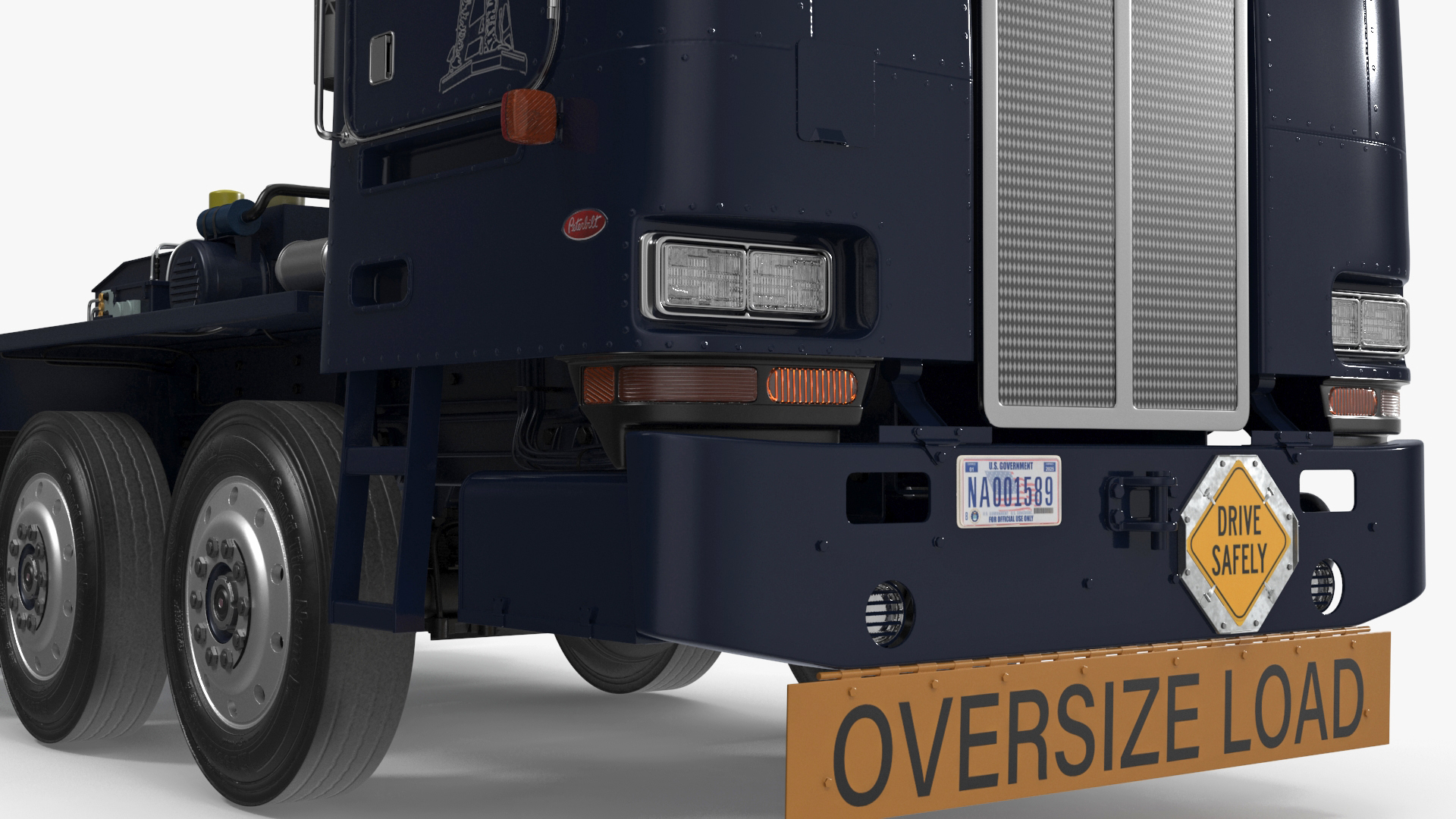 3D model Transporter Erector Loader with Raised Elevated Trailer