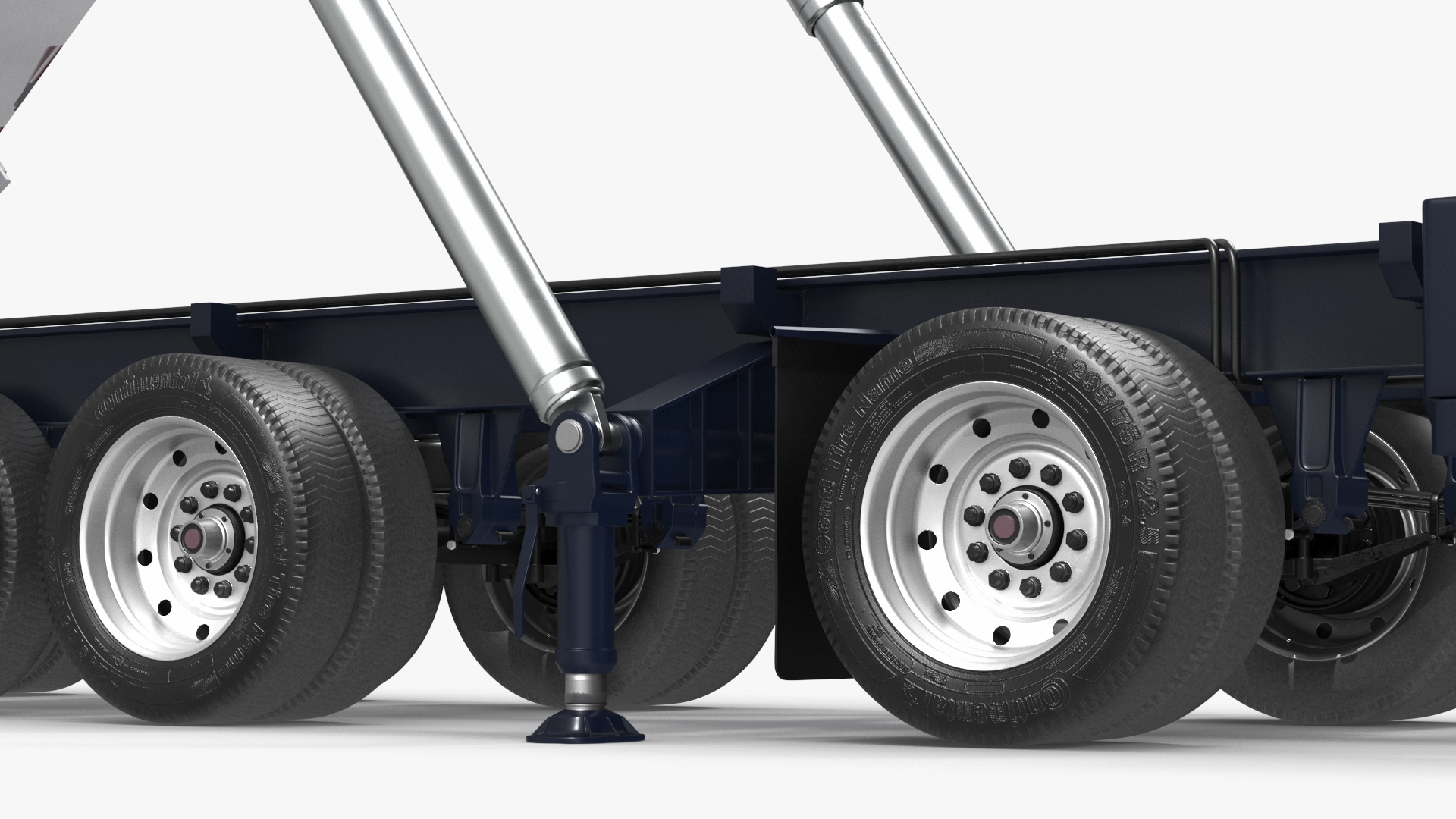 3D model Transporter Erector Loader with Raised Elevated Trailer