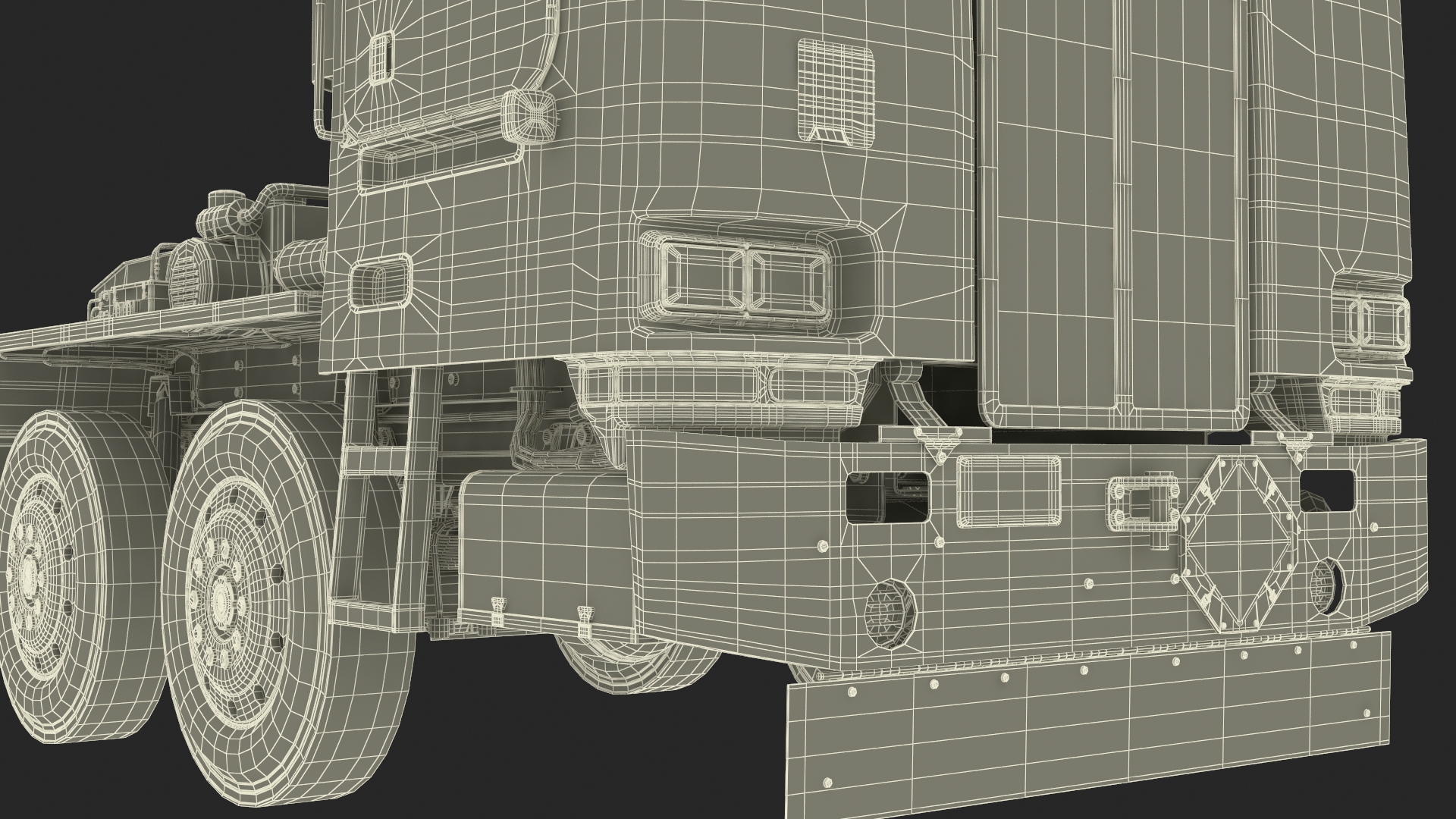 3D model Transporter Erector Loader with Raised Elevated Trailer