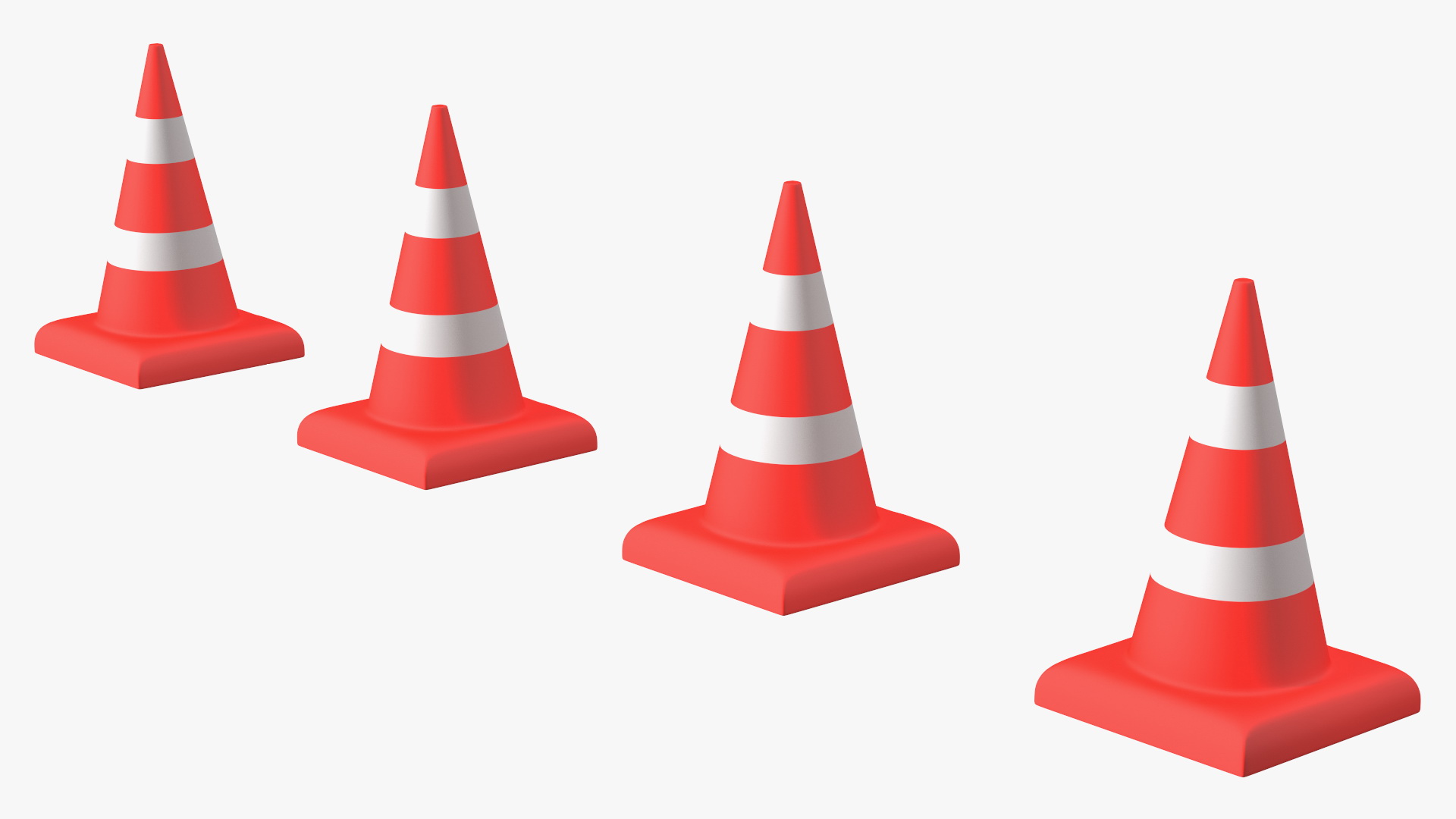 Dirty Road Worker Set Up Cone 3D model
