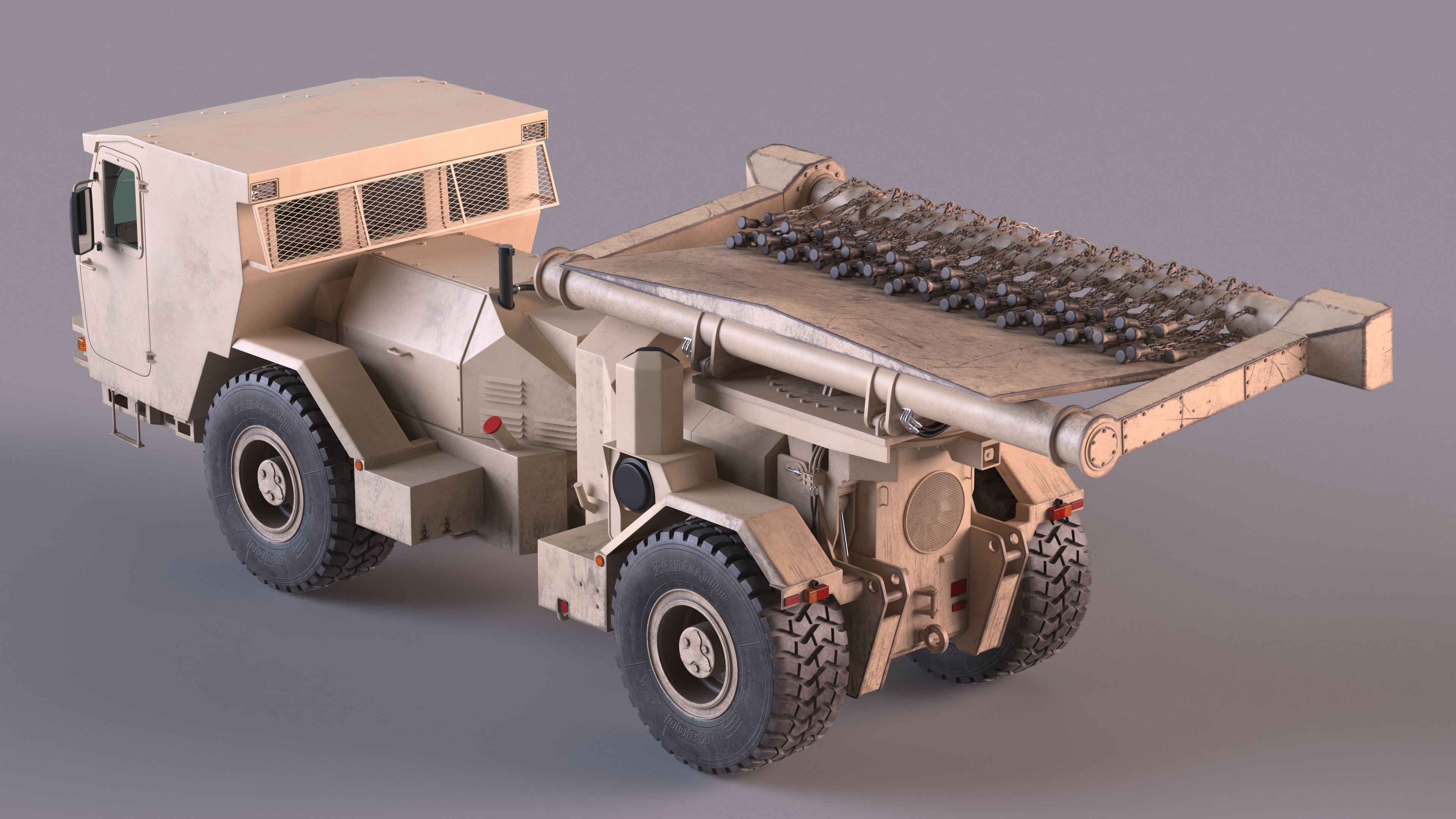 3D Mine Clearing Vehicle Hydrema 910 Sand Used model