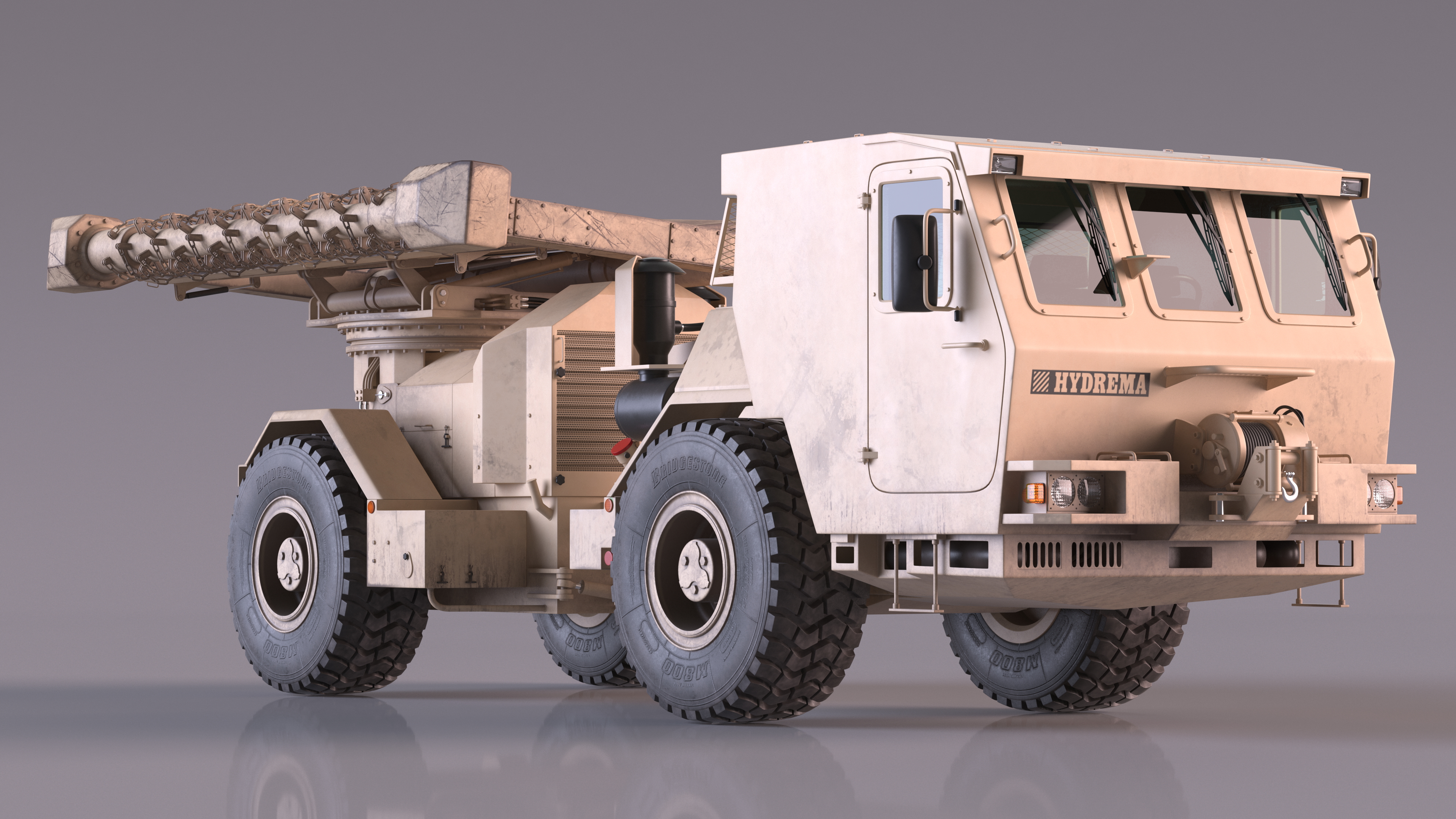 3D Mine Clearing Vehicle Hydrema 910 Sand Used model