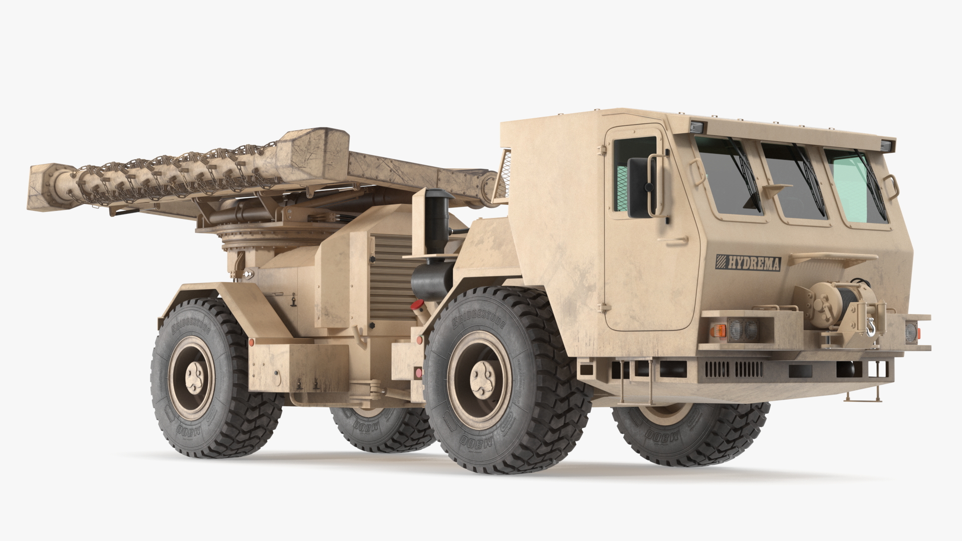 3D Mine Clearing Vehicle Hydrema 910 Sand Used model