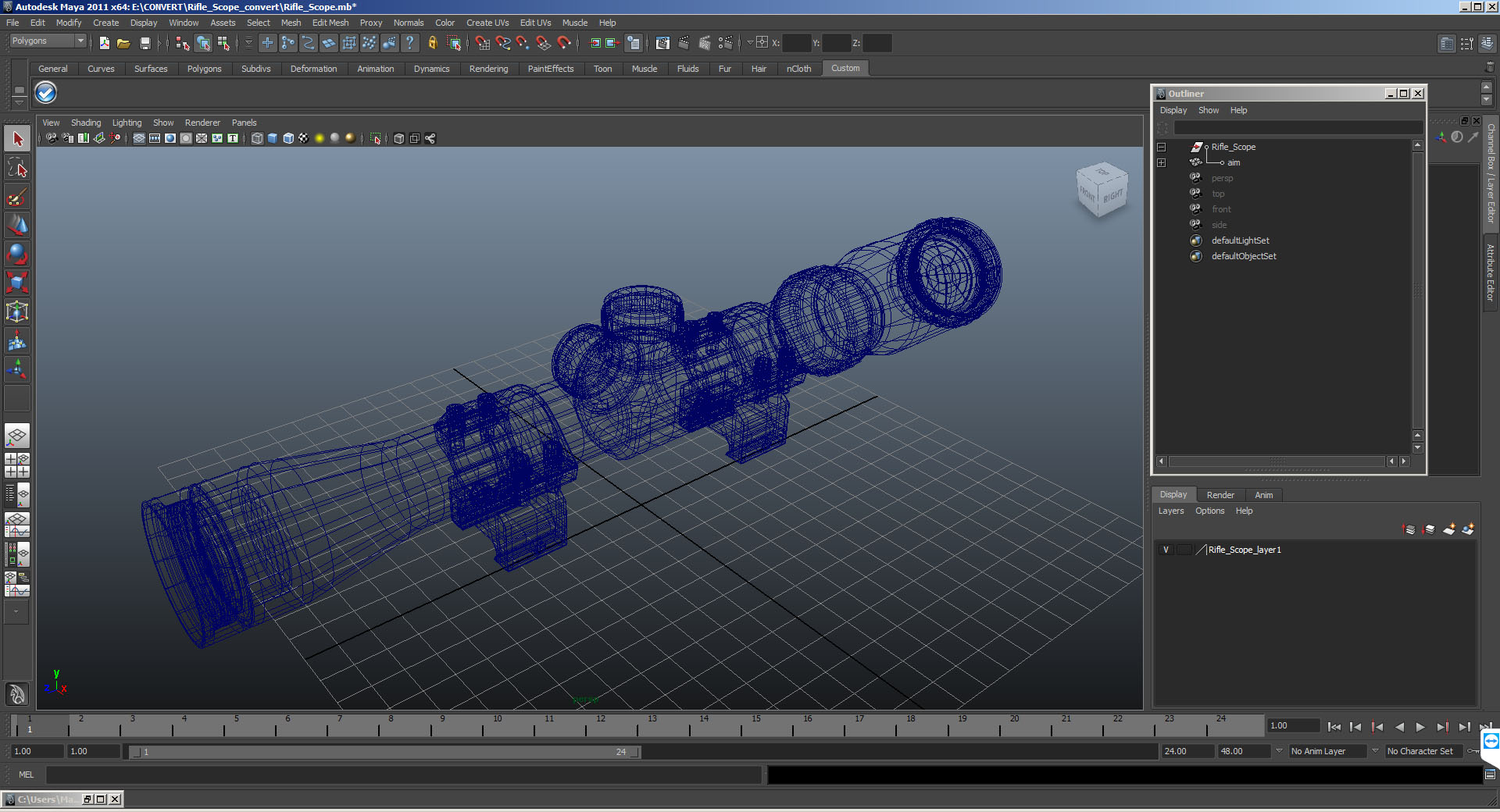 3D Rifle Scope