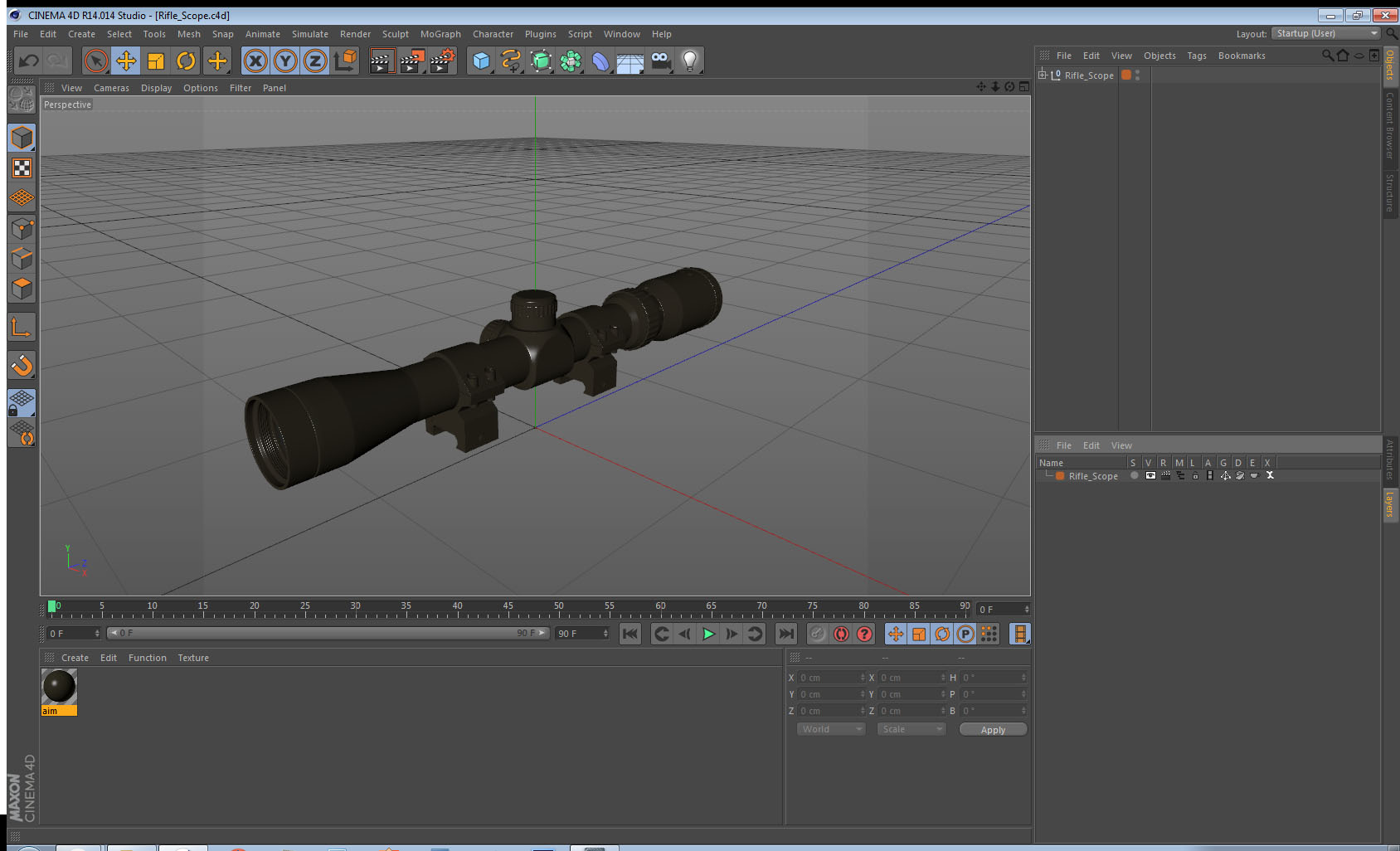3D Rifle Scope
