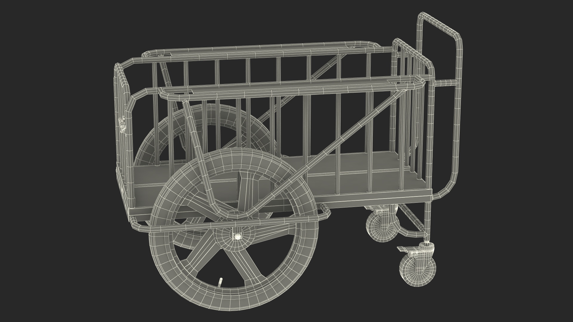 Medical Drugs Trolley Metal 3D