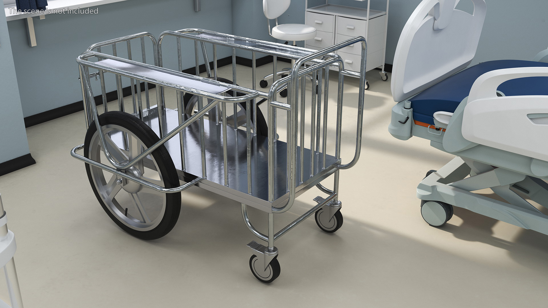 Medical Drugs Trolley Metal 3D