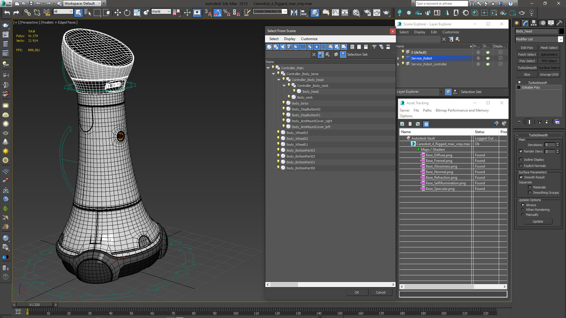 Careobot 4 Rigged 3D