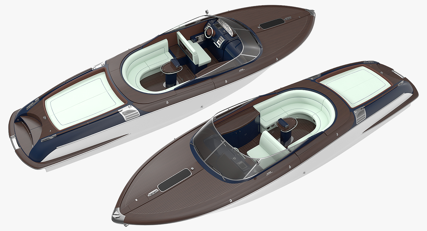 3D Luxury Speed Yacht model