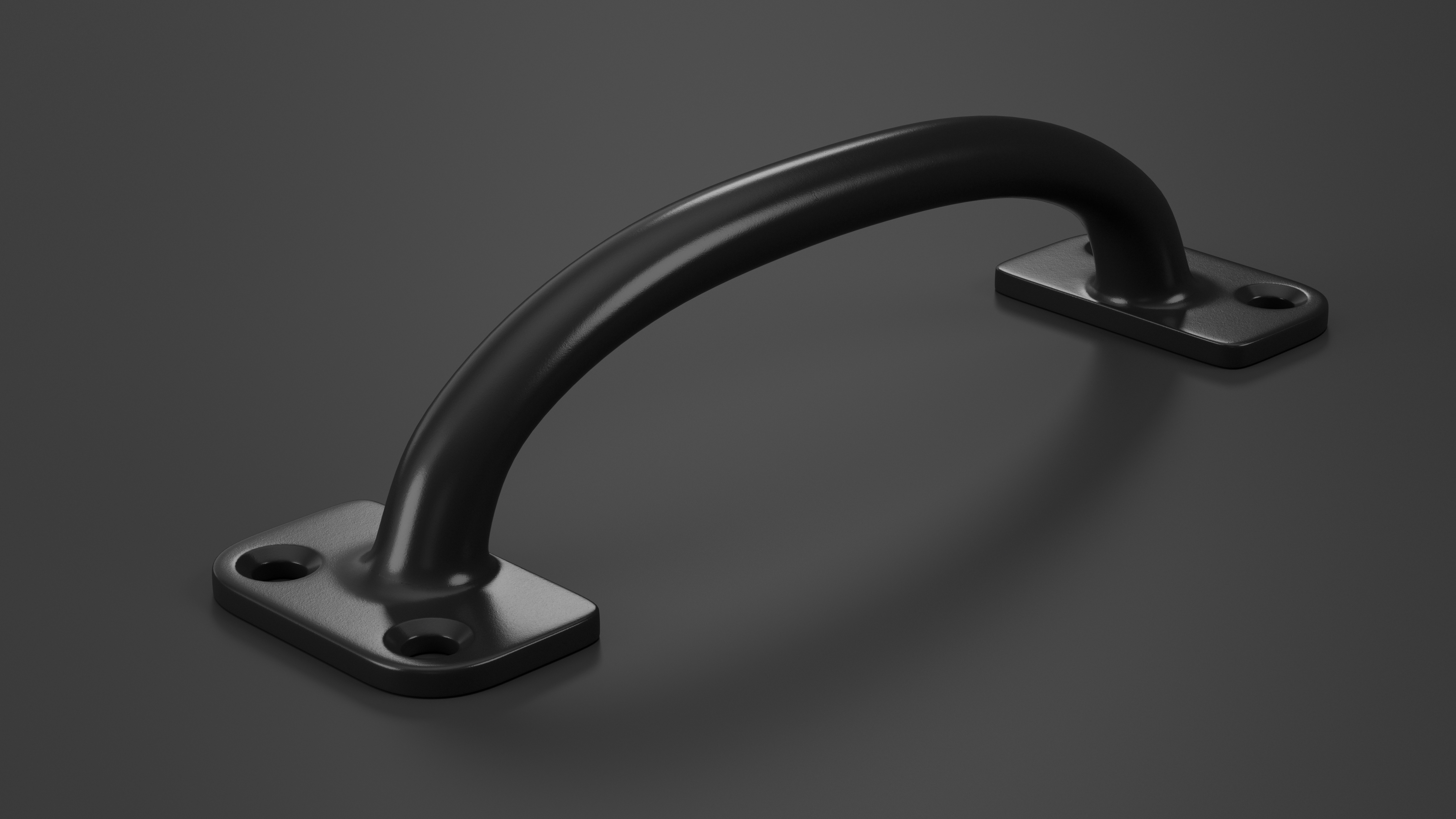 3D model Kitchen Cabinet Handle Traditional Black