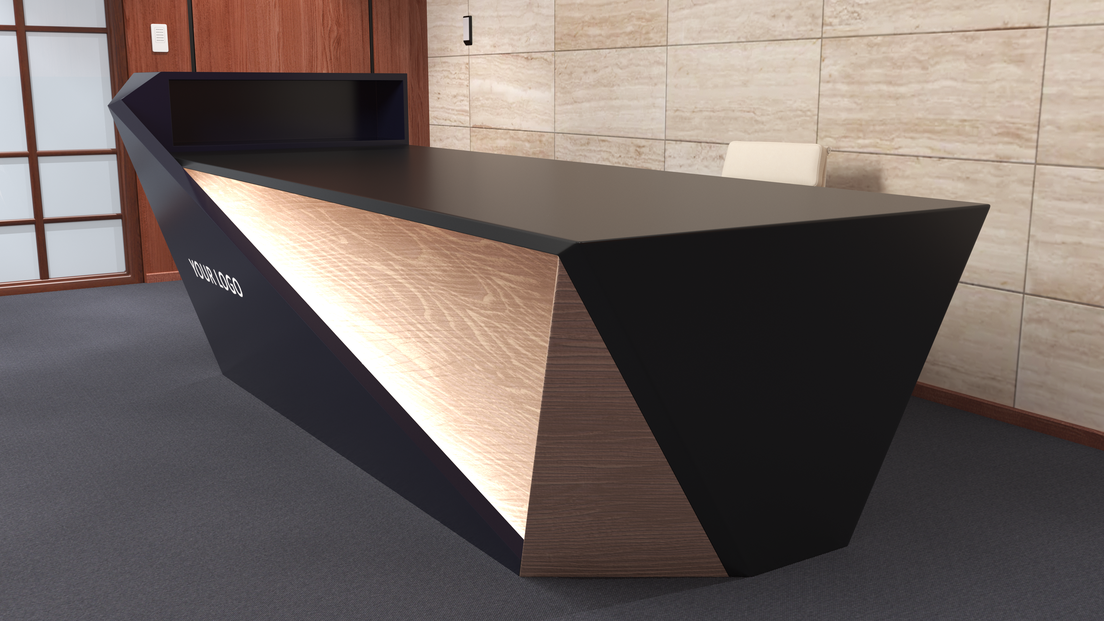High Tech Reception Desk