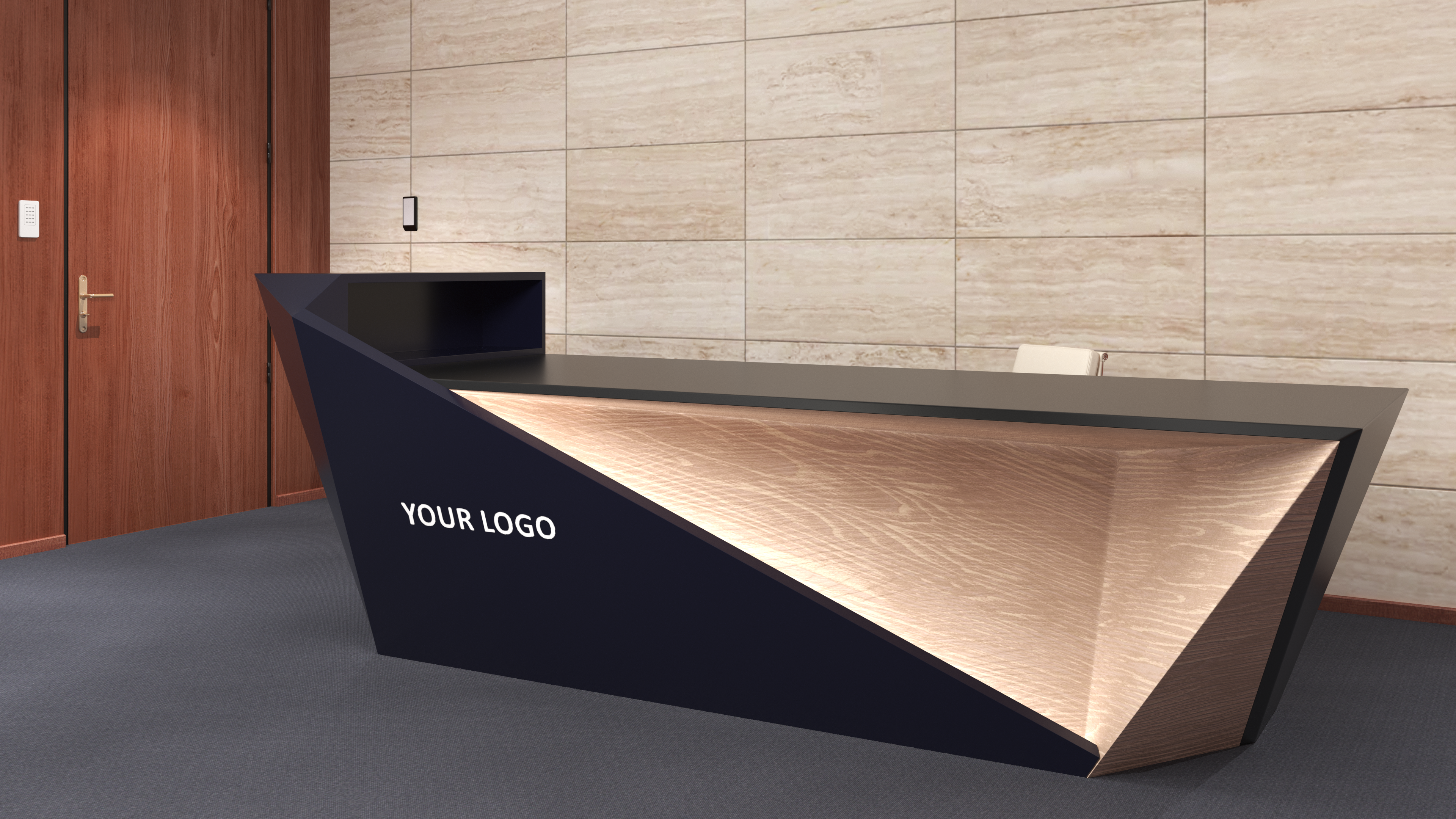 High Tech Reception Desk, view 10